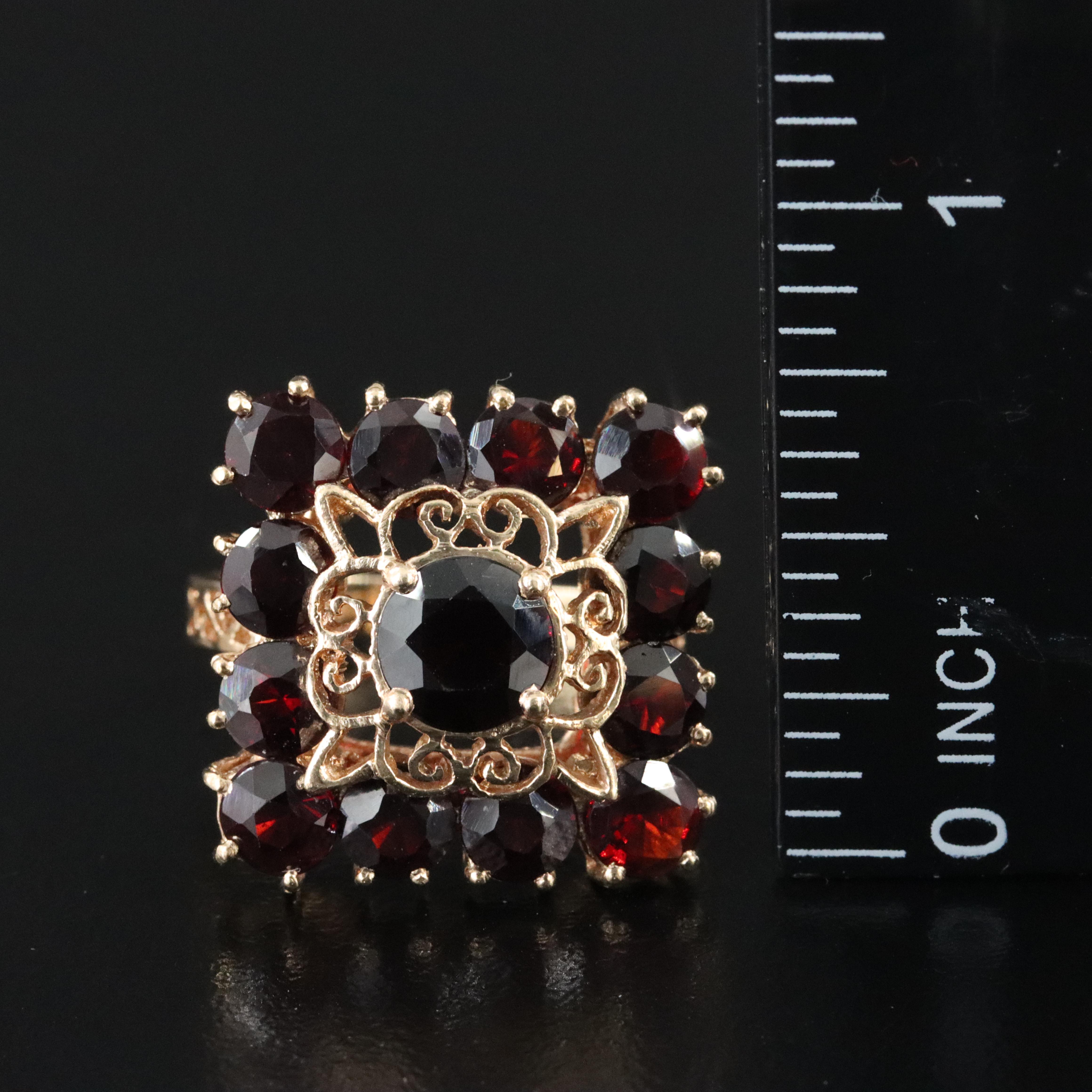 10K Garnet Ring