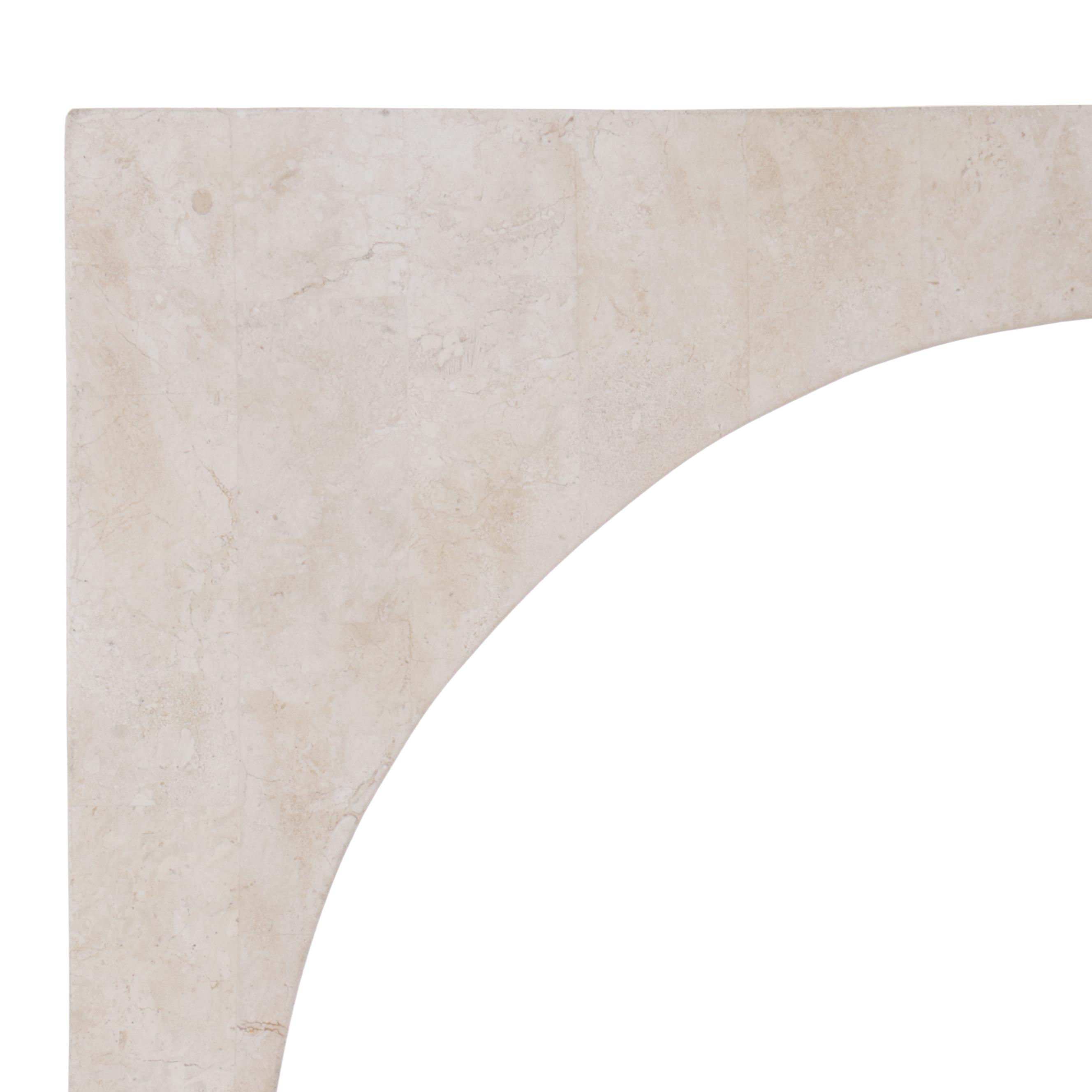 Marquis Collection of Beverly Hills Tessellated Stone Display Shelves Pair