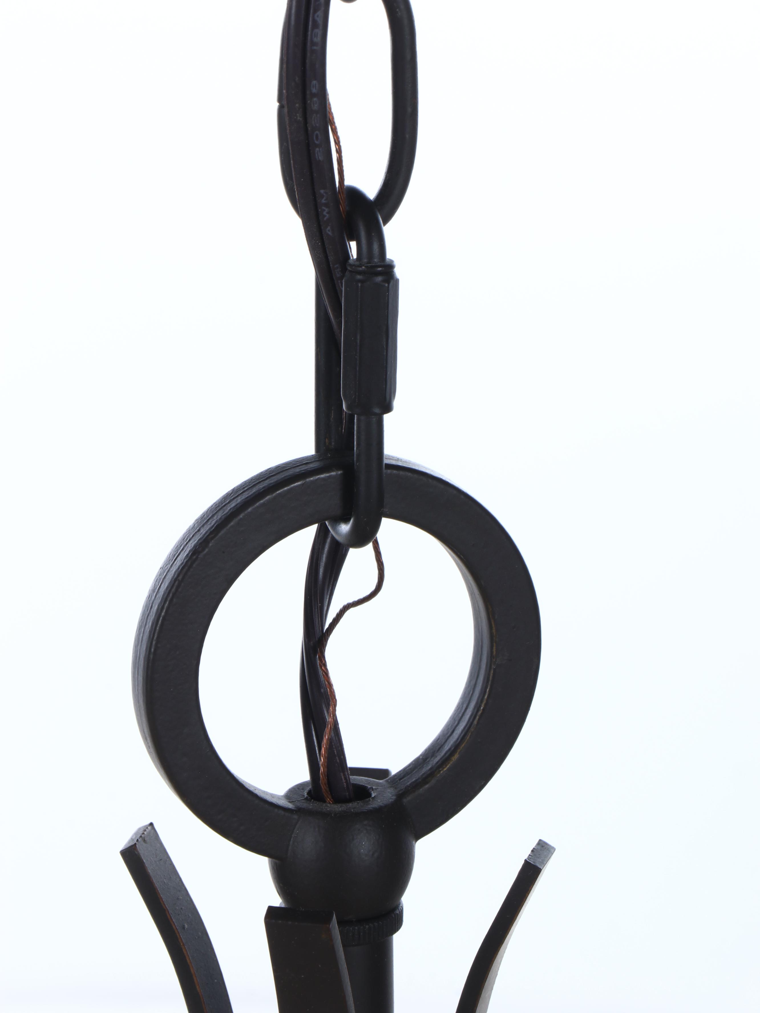 Medieval Style Eight-Arm Circular Chandelier