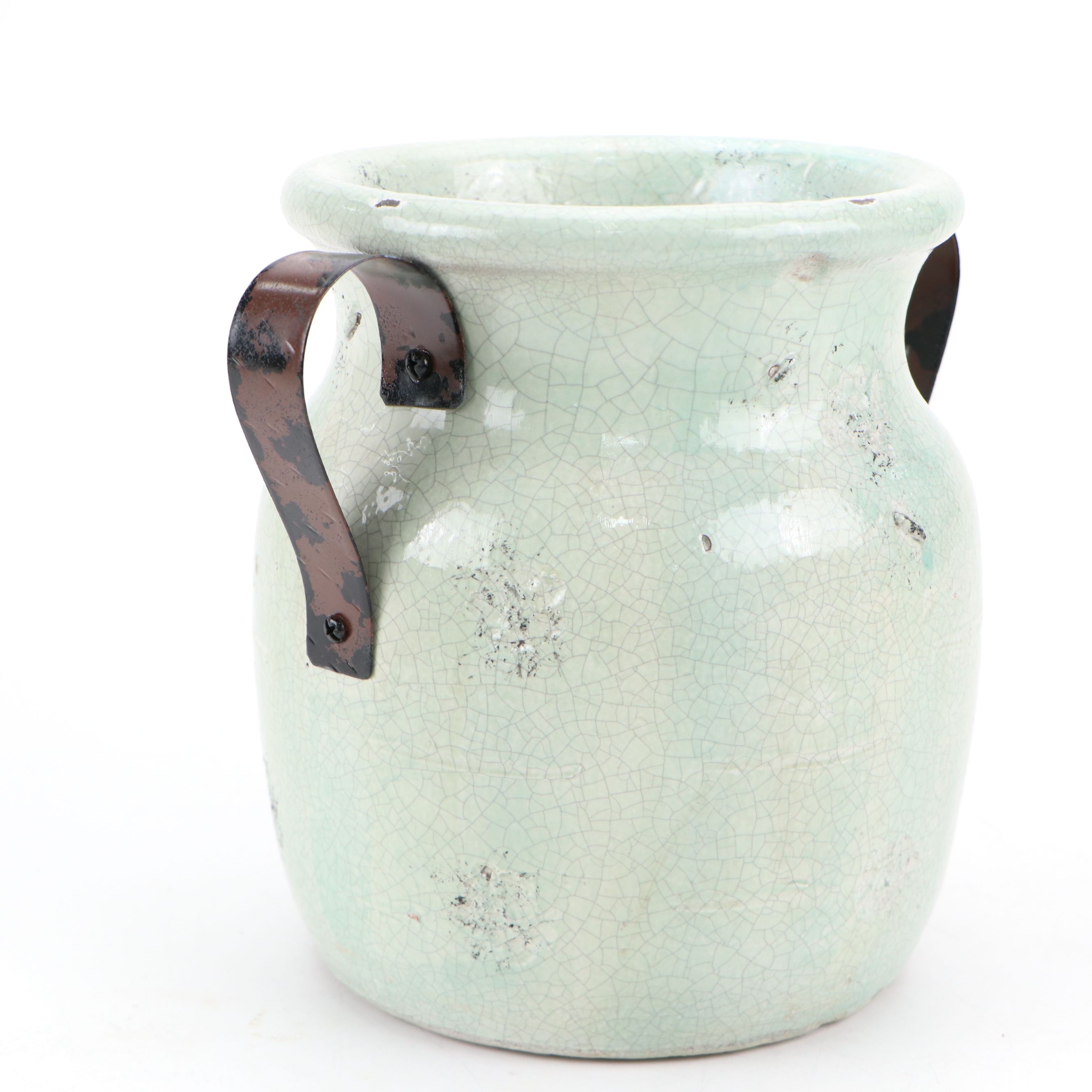 Studio Art Pottery Compote with Ceramic Crock and Simon Pearce Bowl