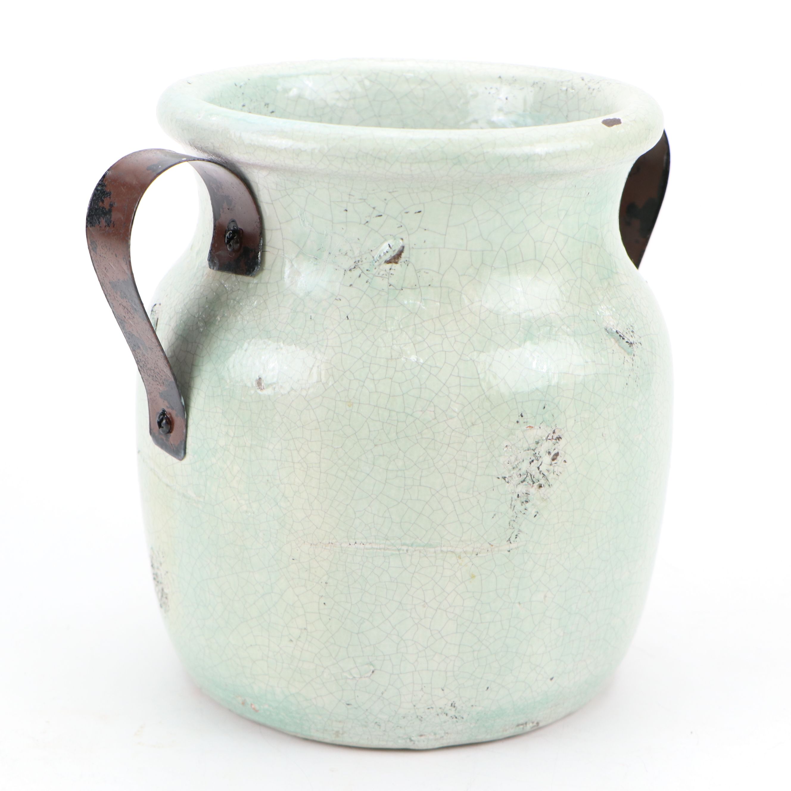 Studio Art Pottery Compote with Ceramic Crock and Simon Pearce Bowl