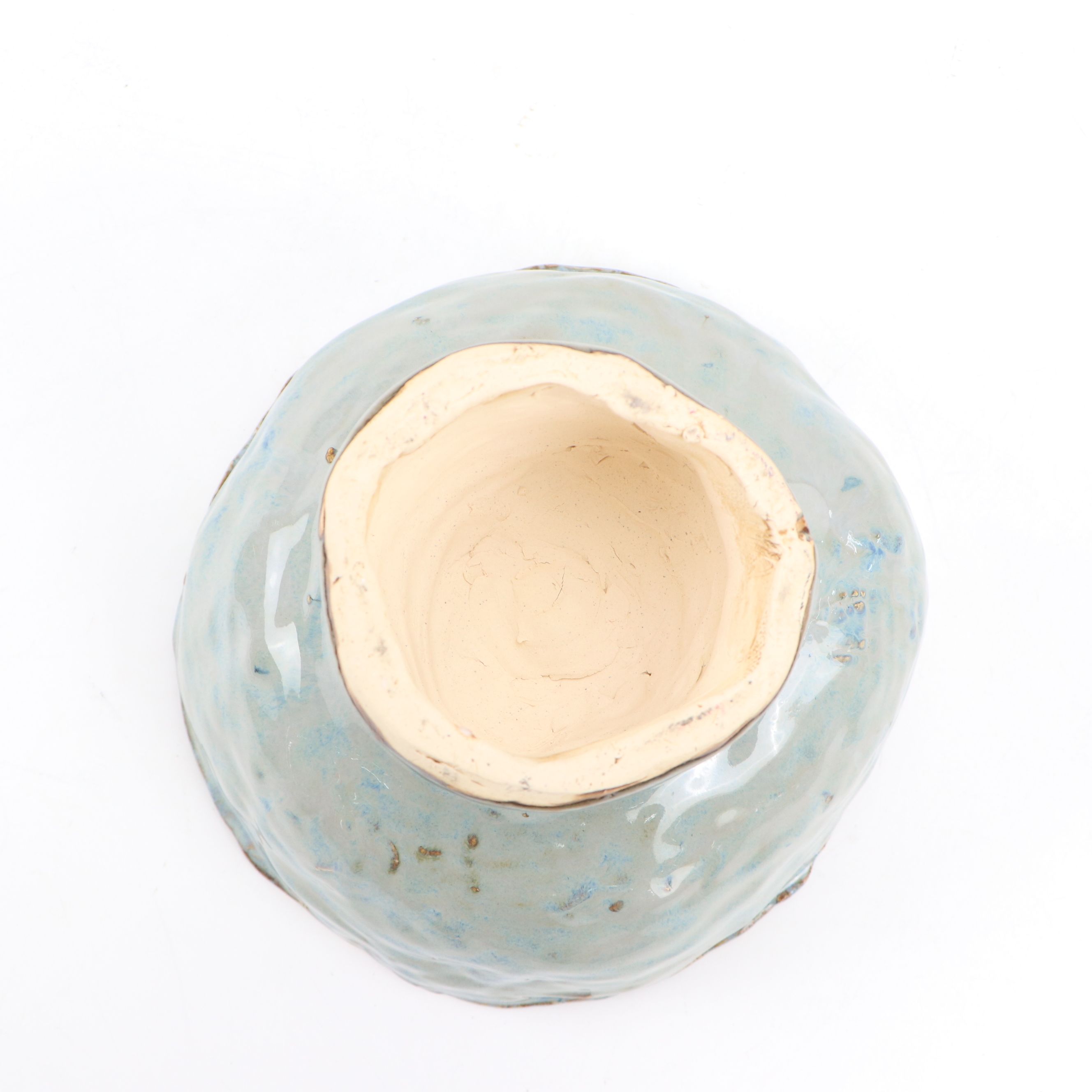 Studio Art Pottery Compote with Ceramic Crock and Simon Pearce Bowl