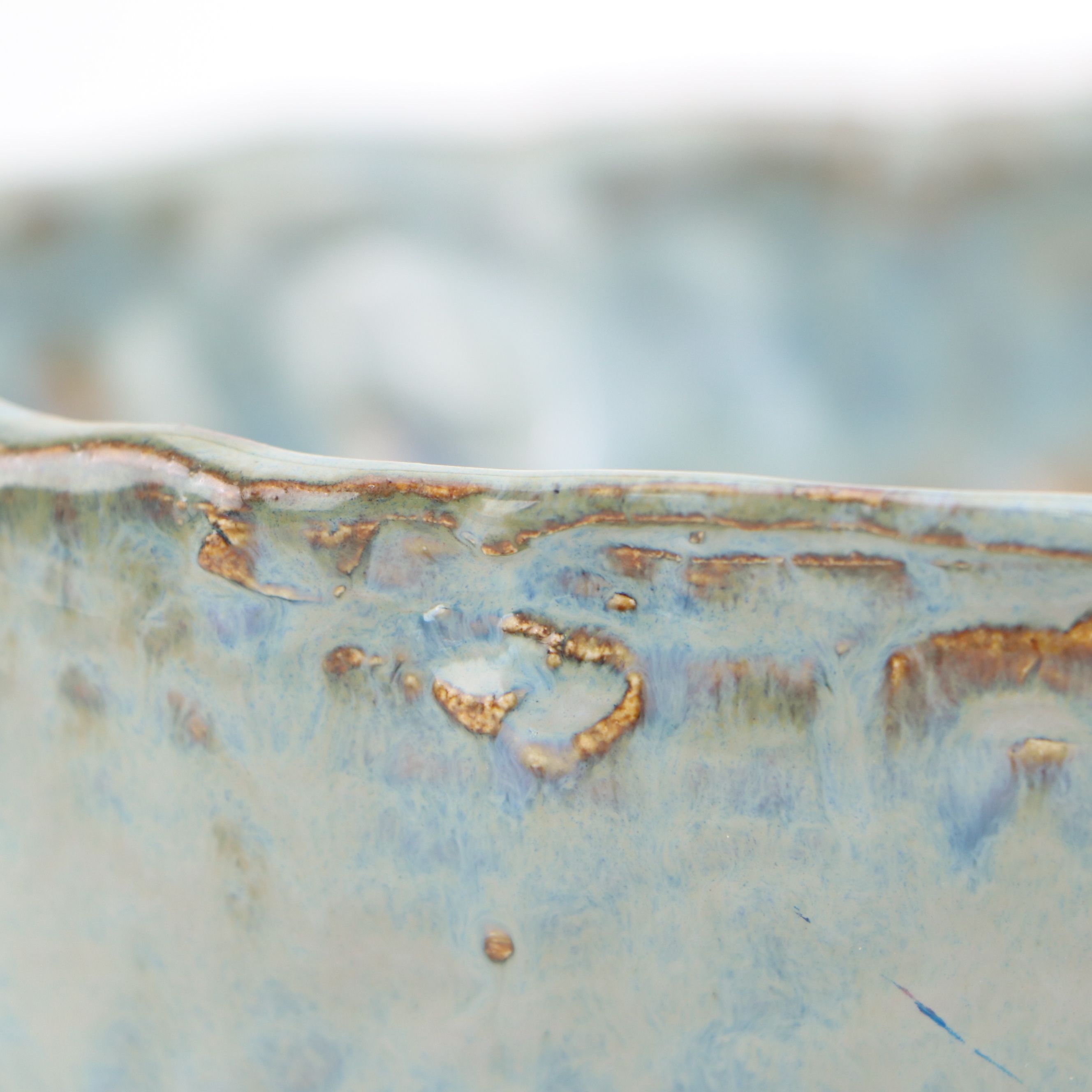 Studio Art Pottery Compote with Ceramic Crock and Simon Pearce Bowl