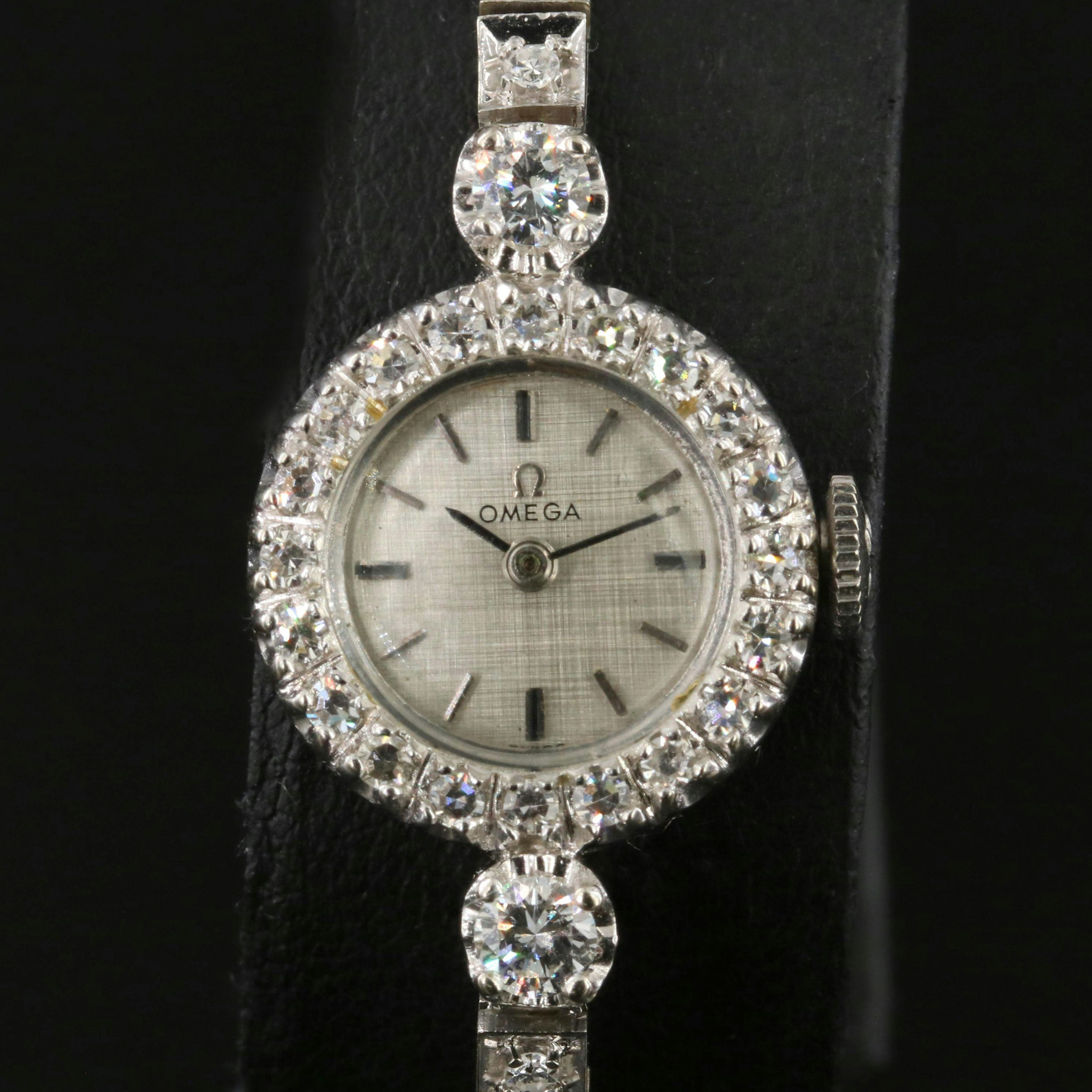 Omega Diamond & 14K Gold Vintage Cocktail Watch