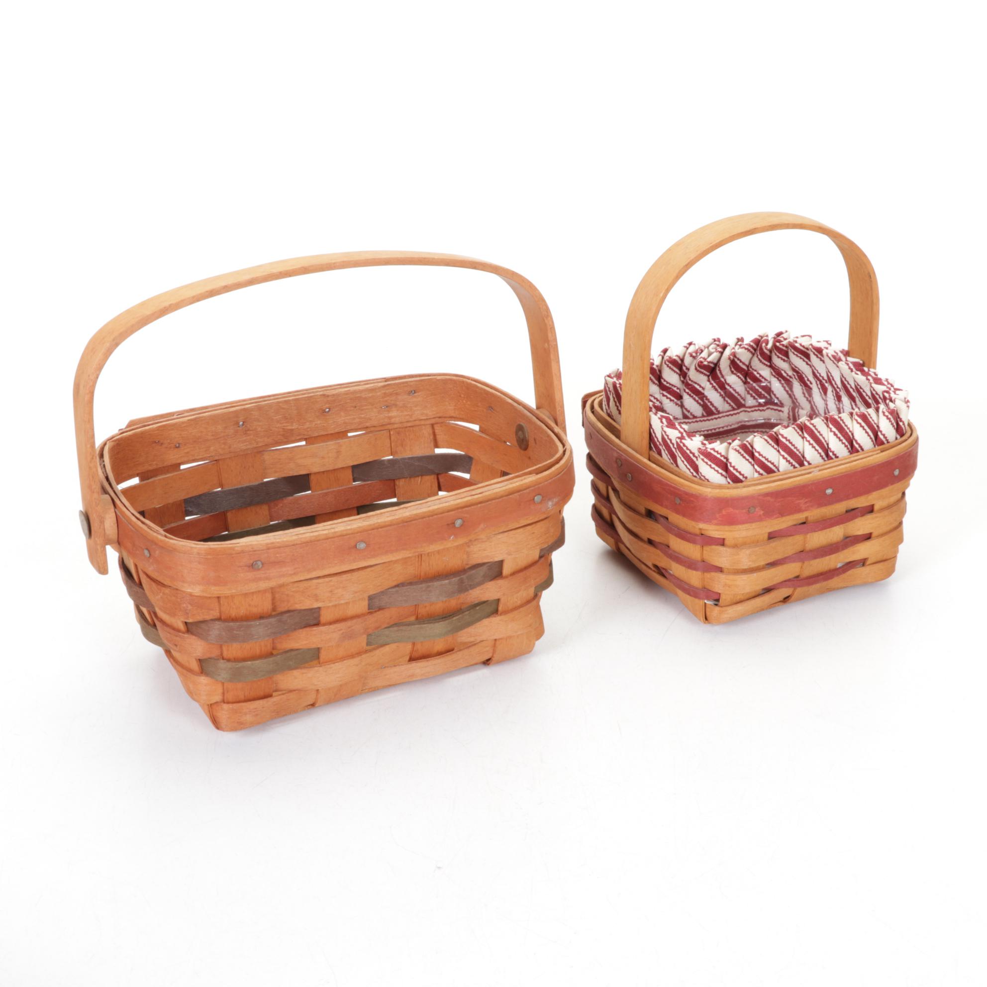 Longaberger Baskets with Decorative lid and Baking Dish