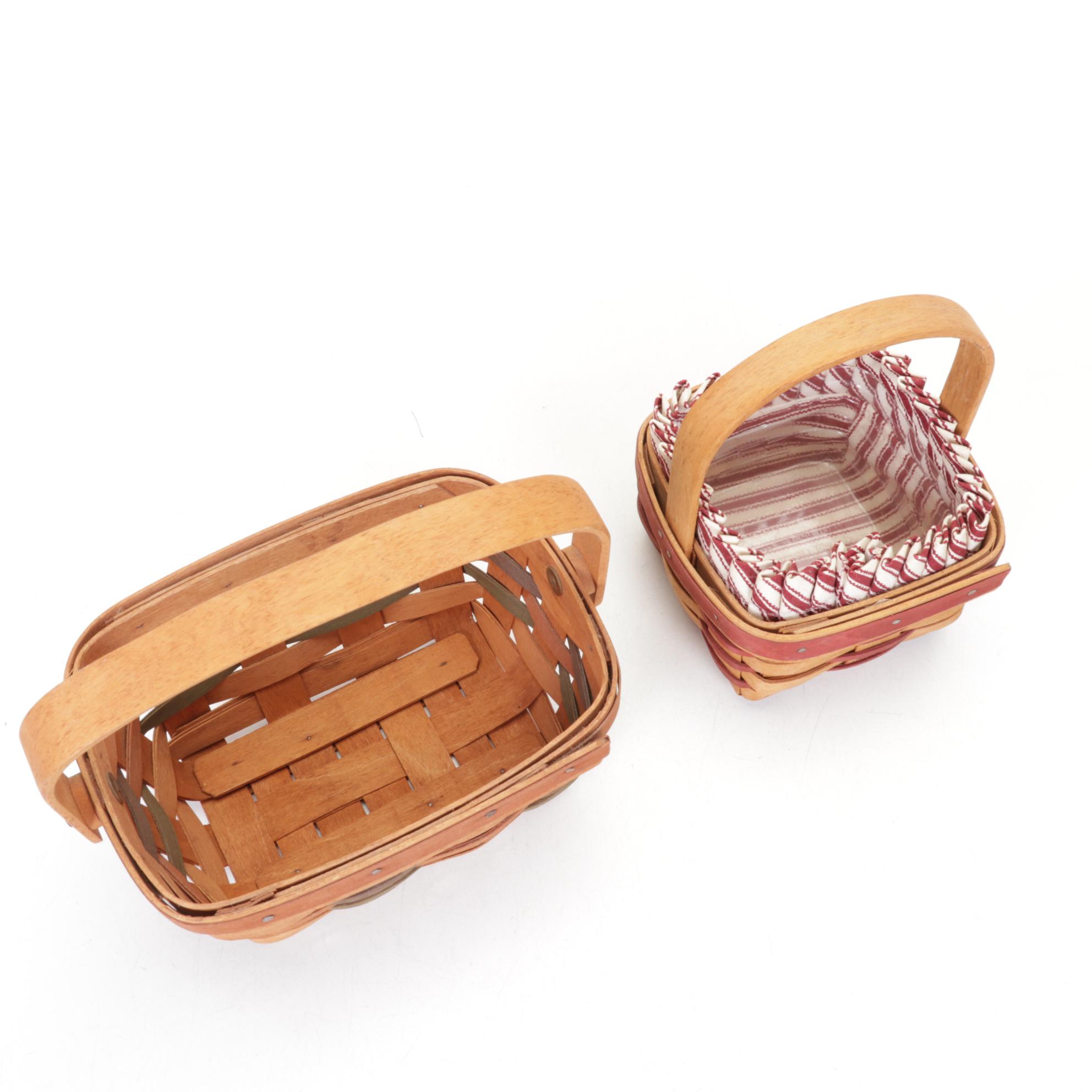 Longaberger Baskets with Decorative lid and Baking Dish