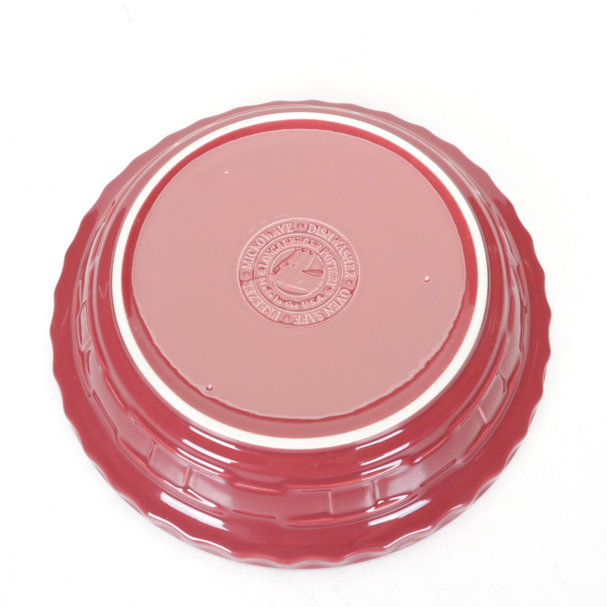 Longaberger Baskets with Decorative lid and Baking Dish