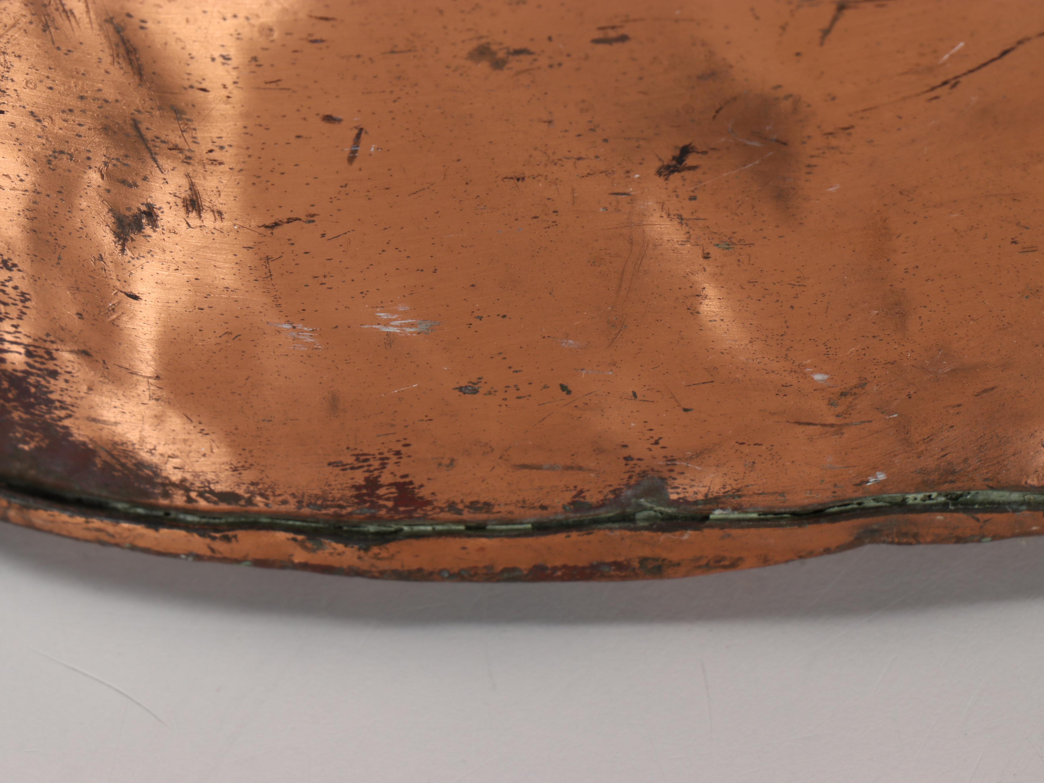 Copper Basket with Hammered Copper Decorative Bowl