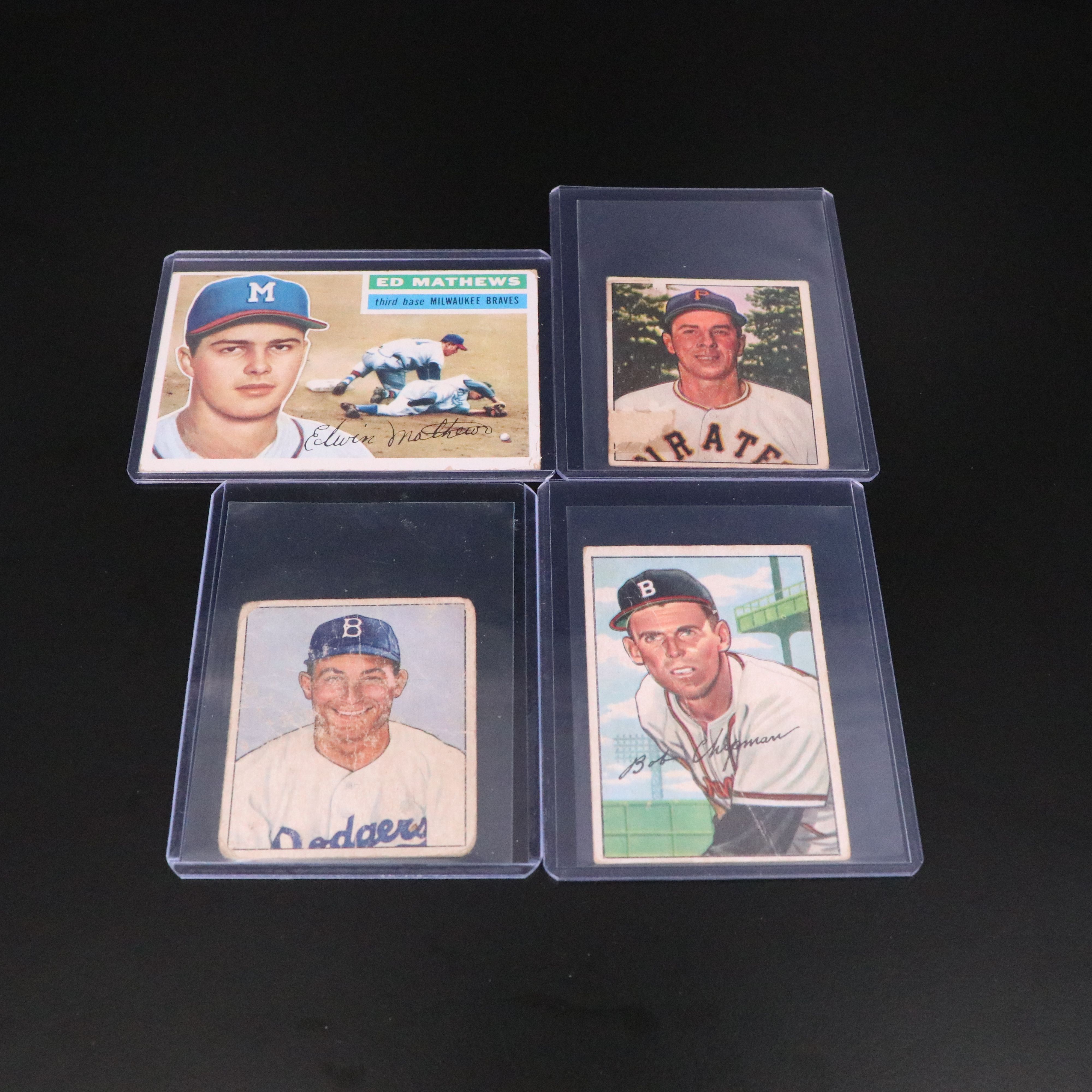 Topps with Other Baseball Cards Featuring Hank Aaron, Bob Gibson, and More