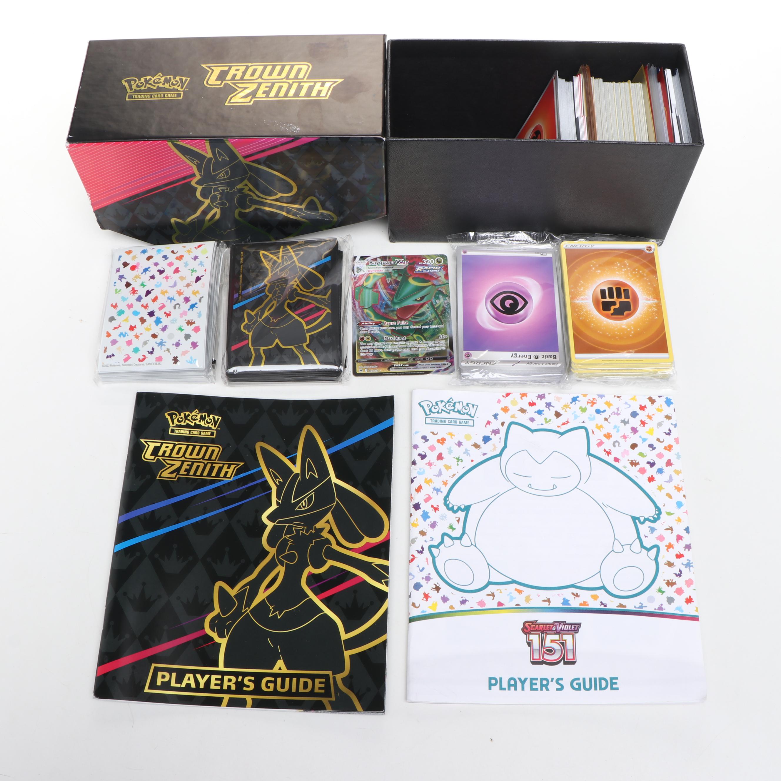 Pokémon "Crown Zenith" Trading Cards with Player Guides