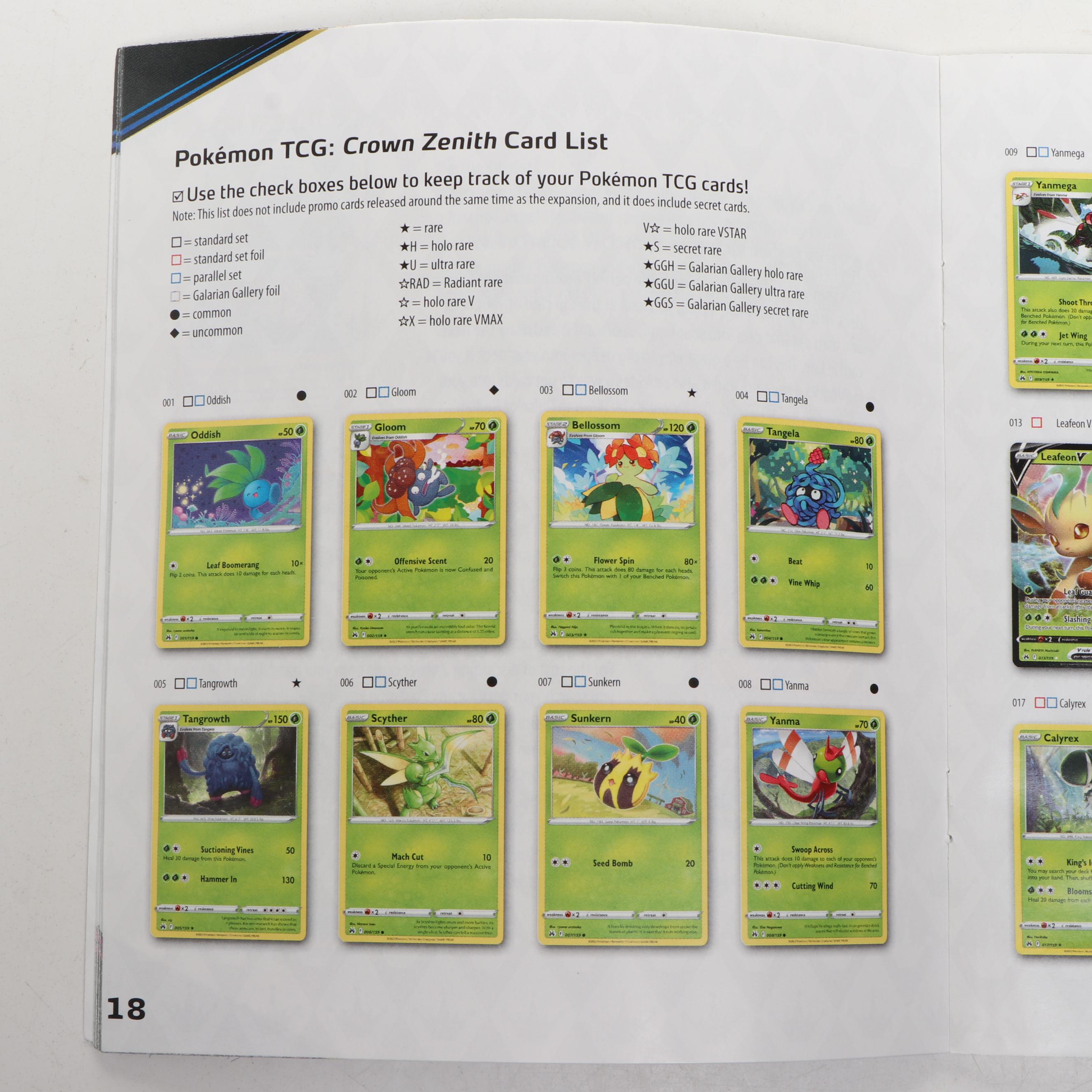 Pokémon "Crown Zenith" Trading Cards with Player Guides