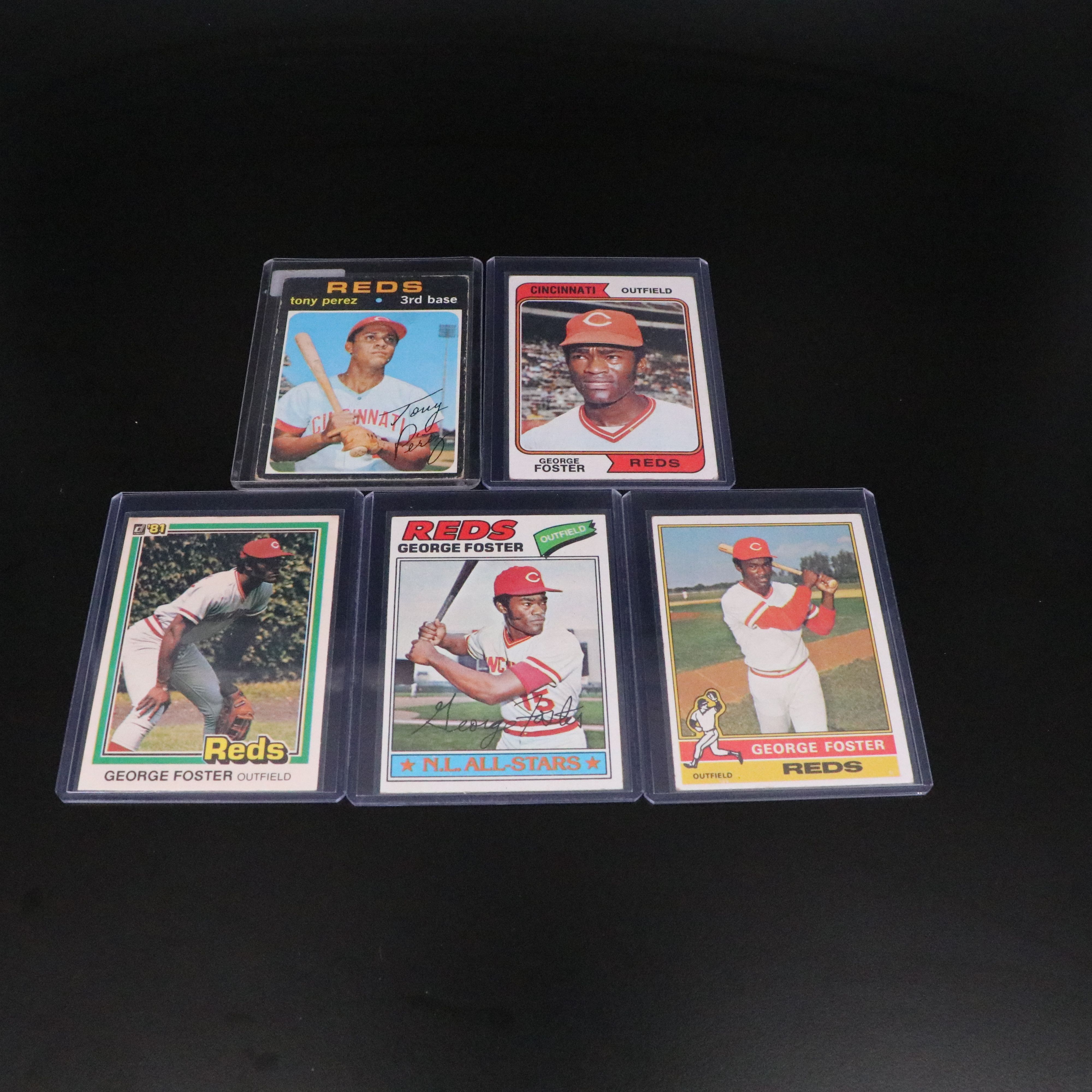Cincinnati Reds Baseball Cards Featuring Pete Rose, Johnny Bench, and More