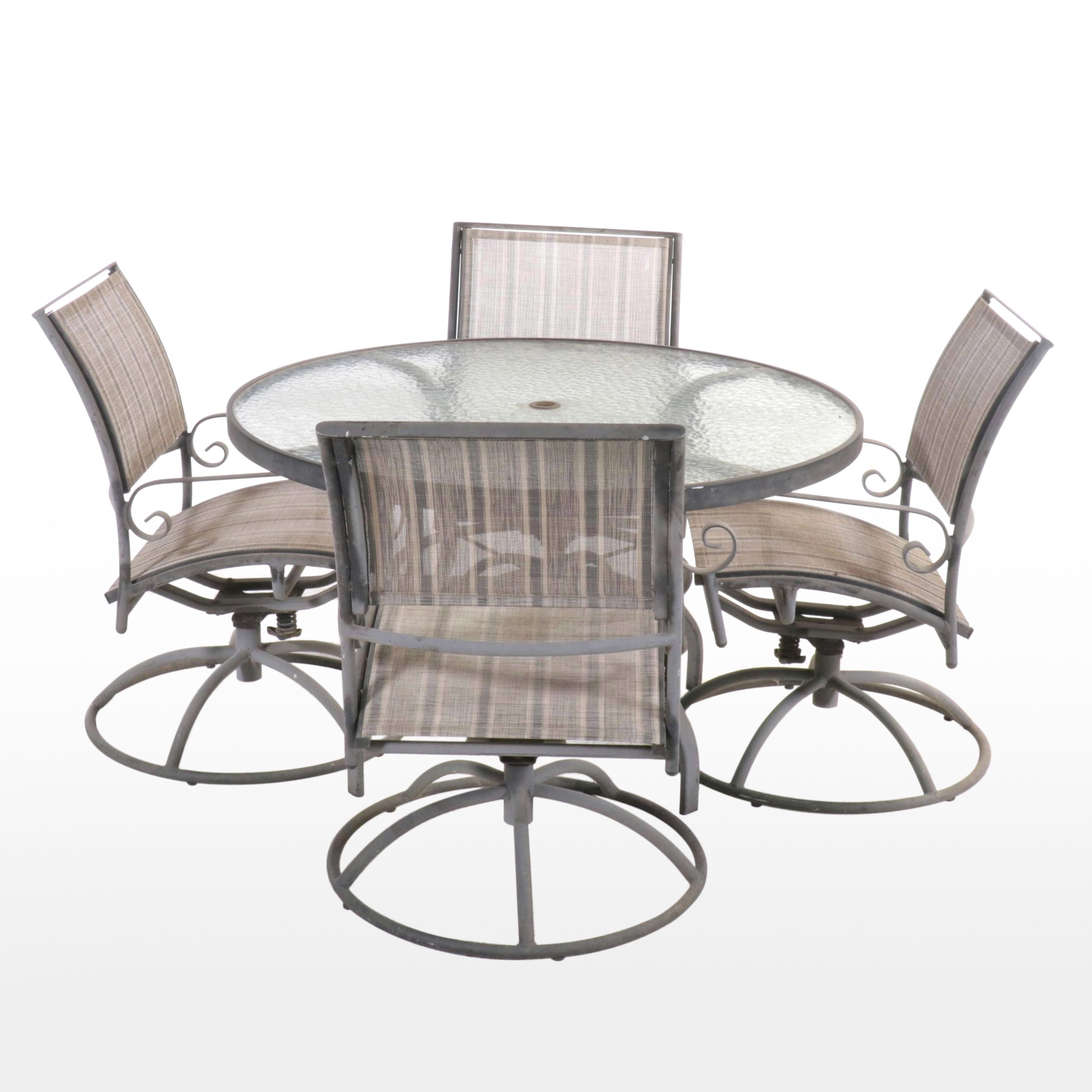 Casual Creations Five-Piece Cast Metal Patio Dining Set