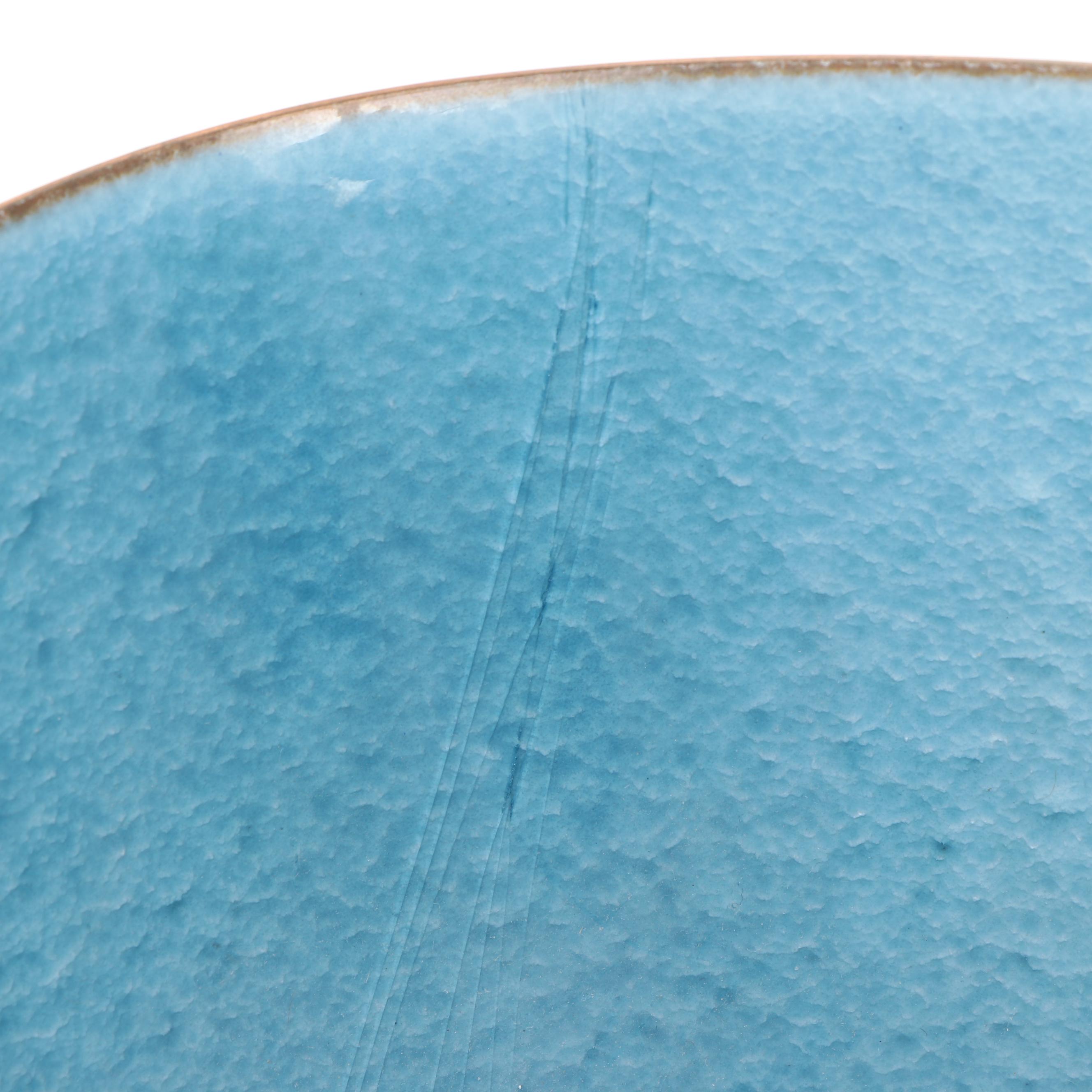 Pier 1 "Mexicali" Ceramic Tray with Nut Bowls and Other Enameled Copper Bowl