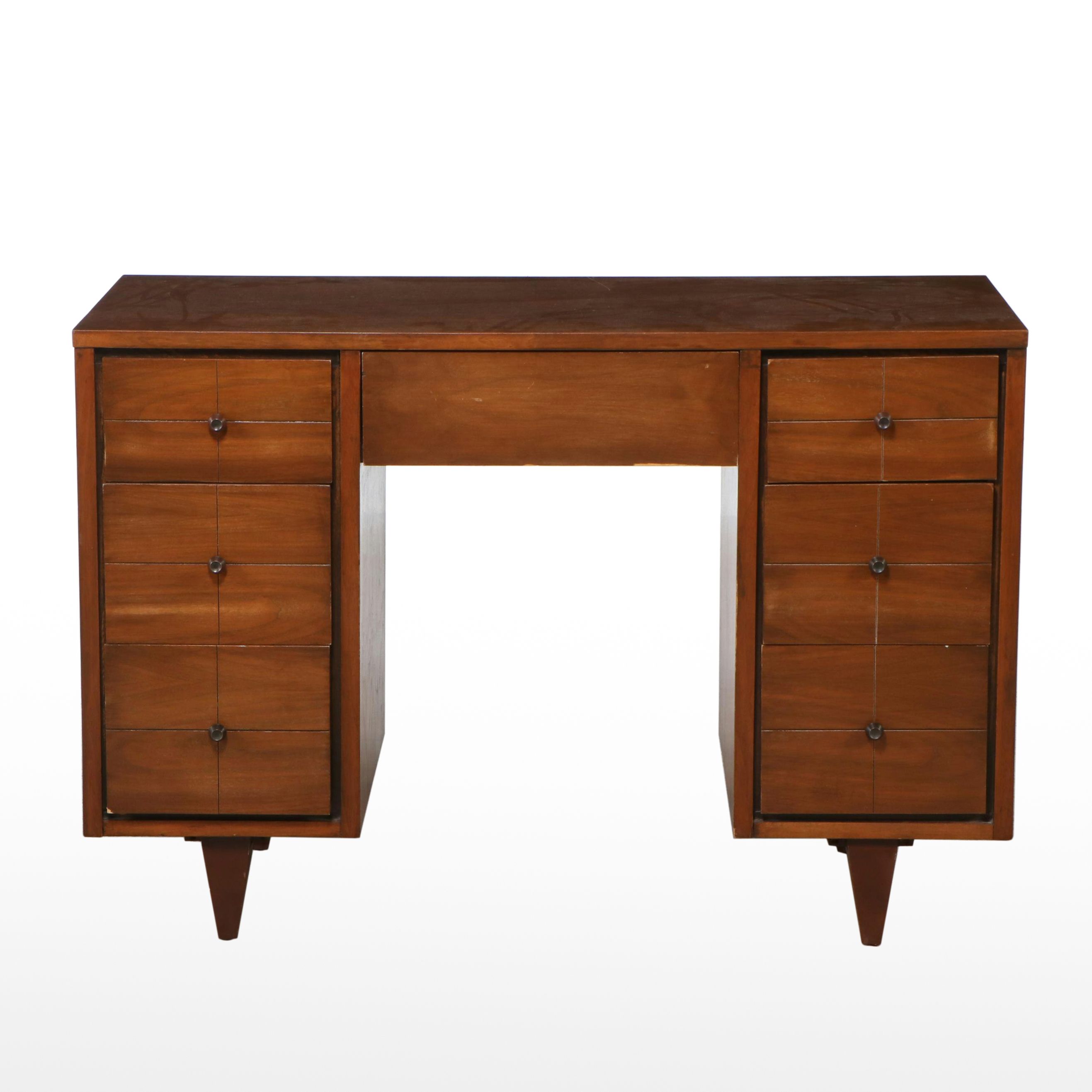 Mid Century Modern Mahogany Writing Desk