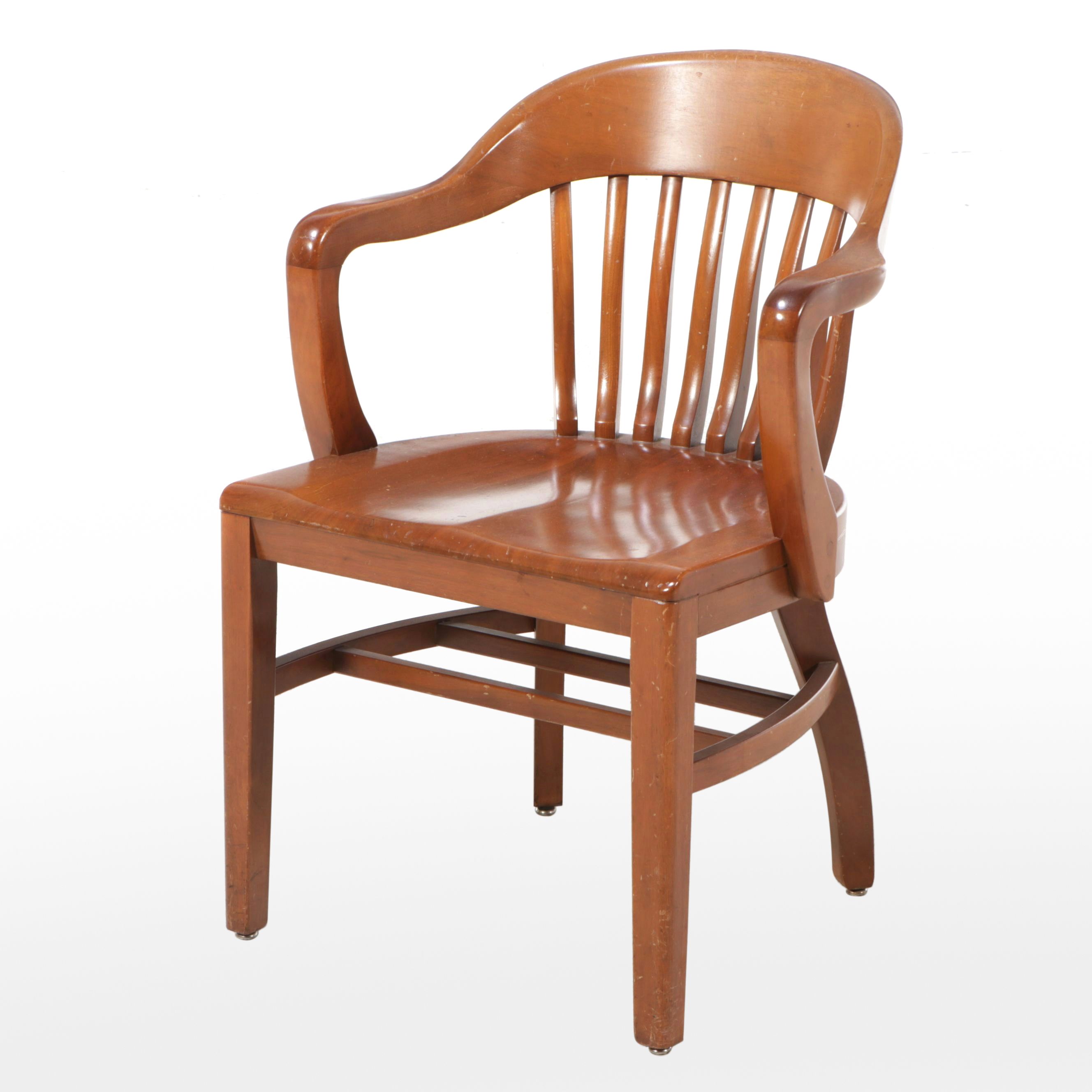 Vintage Maple Banker Chair