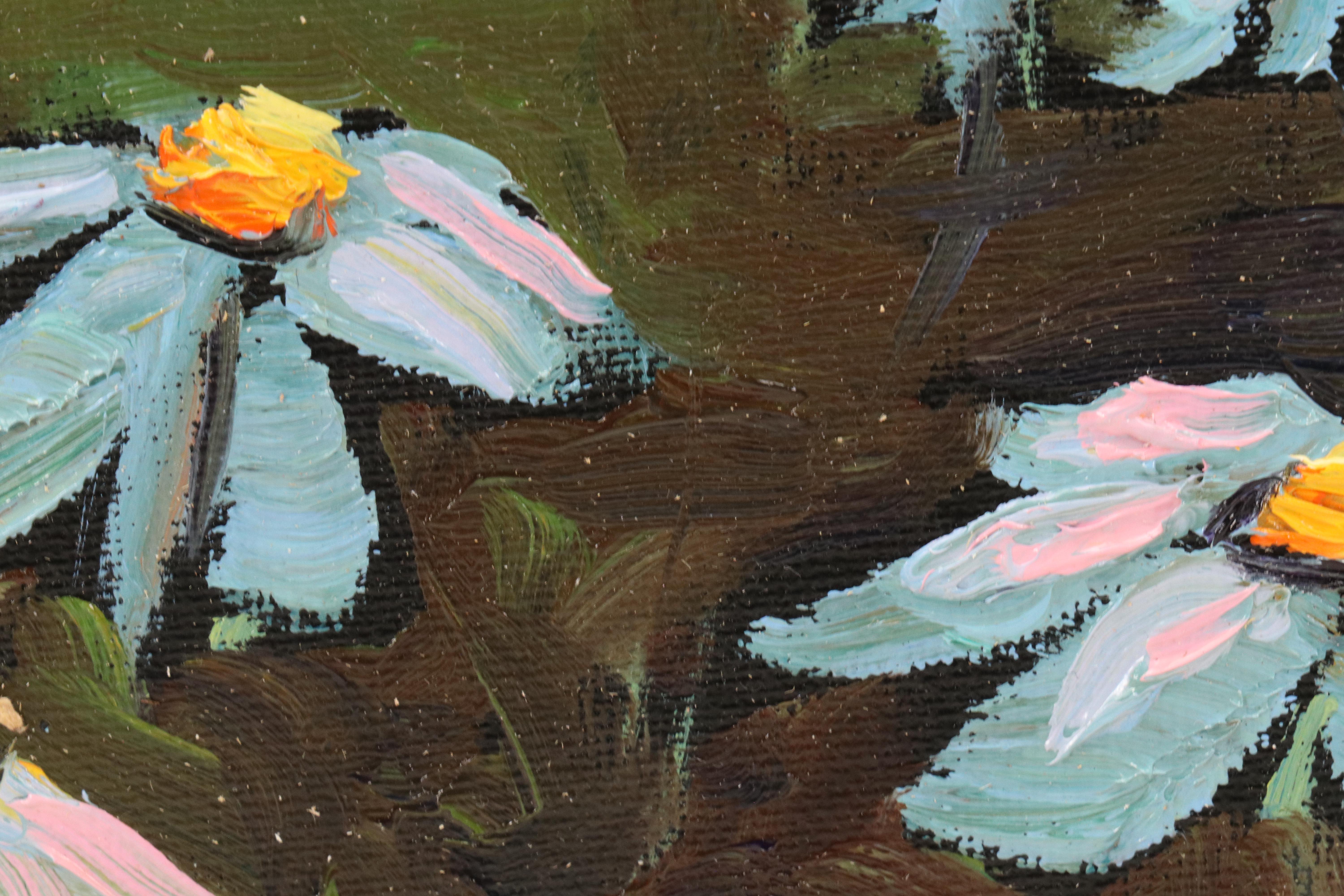 William Hawkins Floral Landscape Oil Painting, 2025