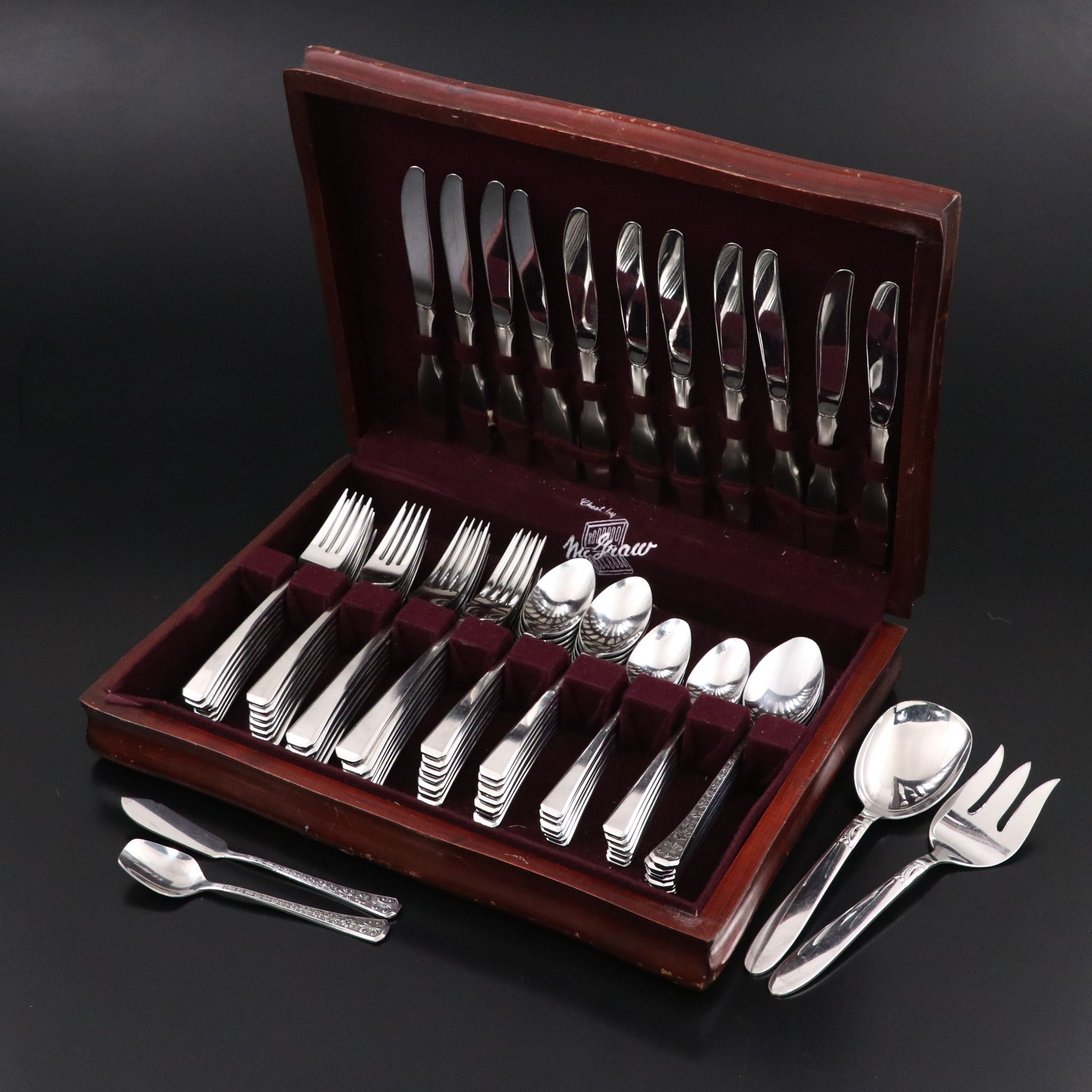Gorham "Column" Stainless Steel Flatware