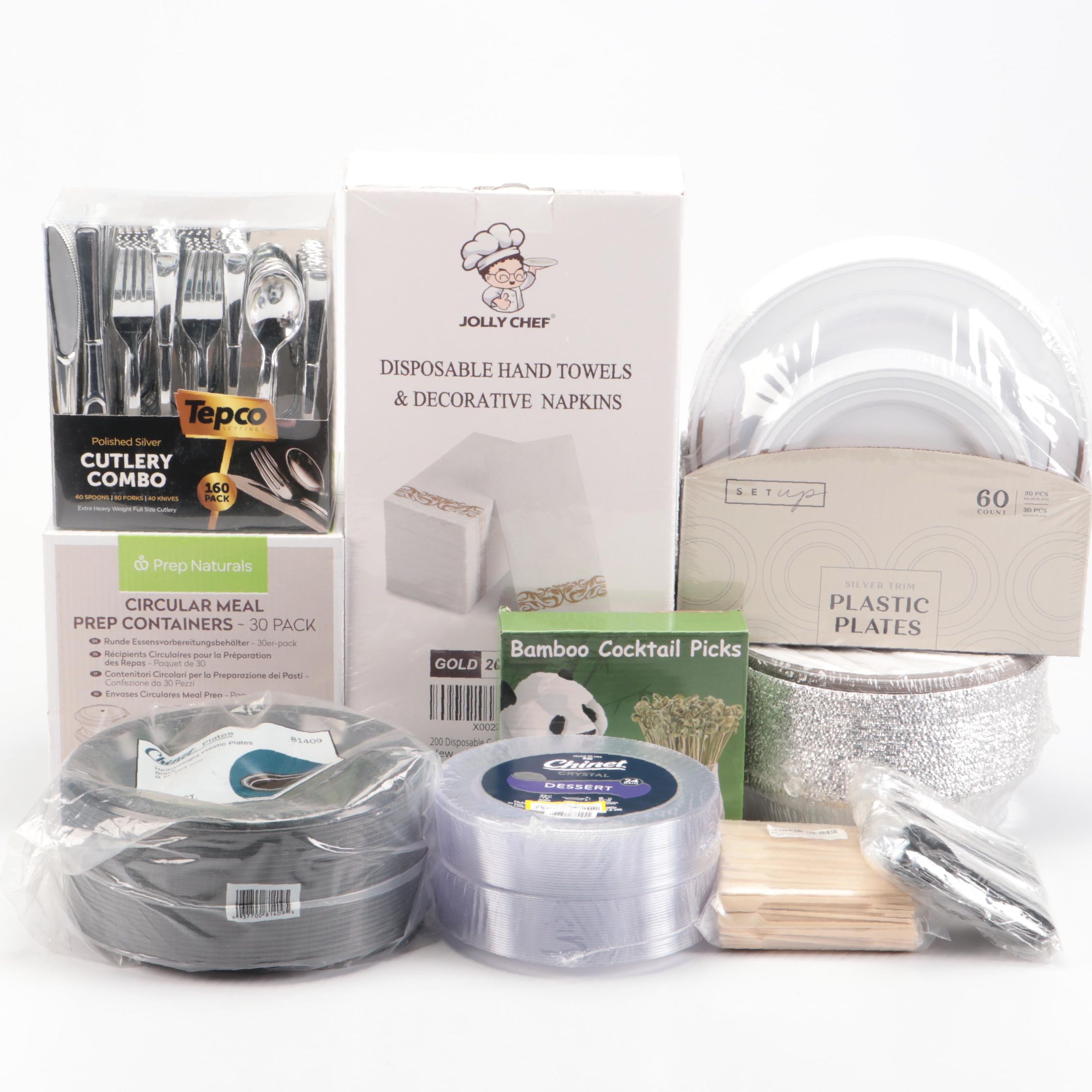 Disposable Plates with Other Party Supplies