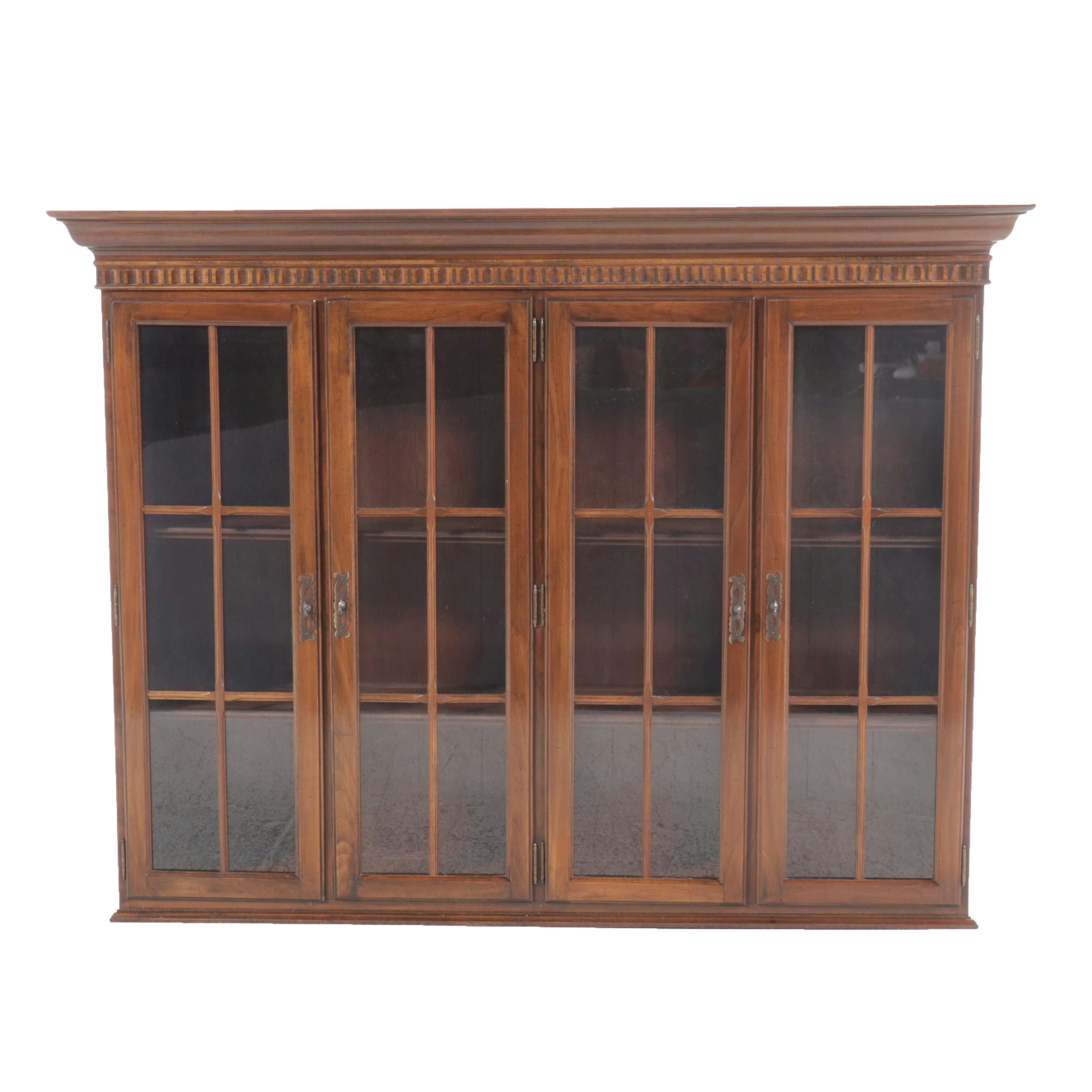 Ethan Allen "Georgian Court" Cherry China Cabinet, Late 20th Century