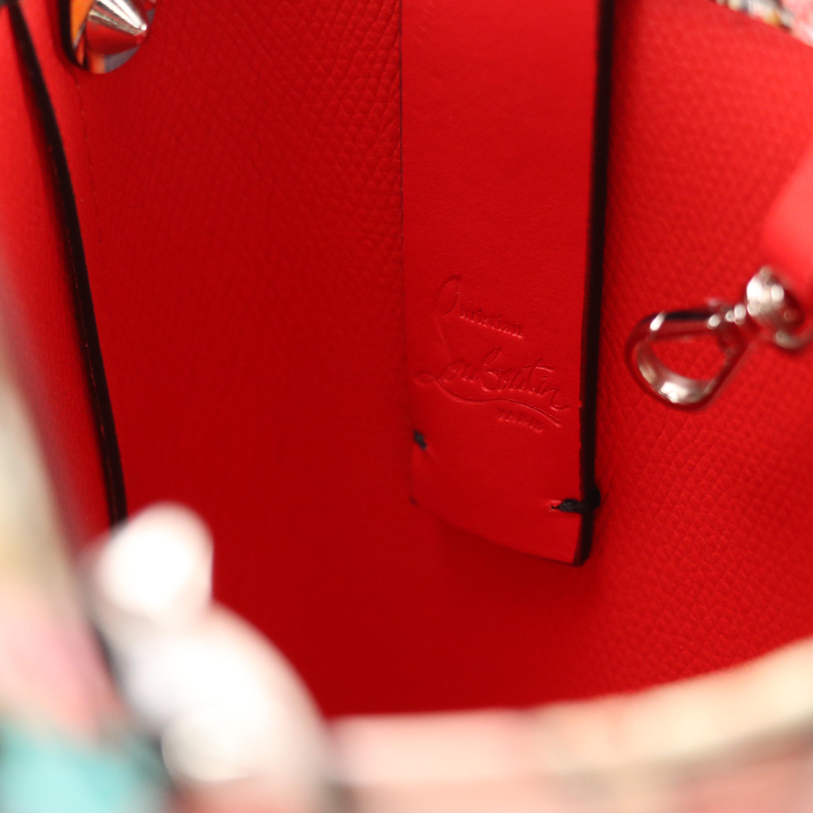 Christian Louboutin Mini Cabata Tote in Oh Xtian! Print Patent Leather