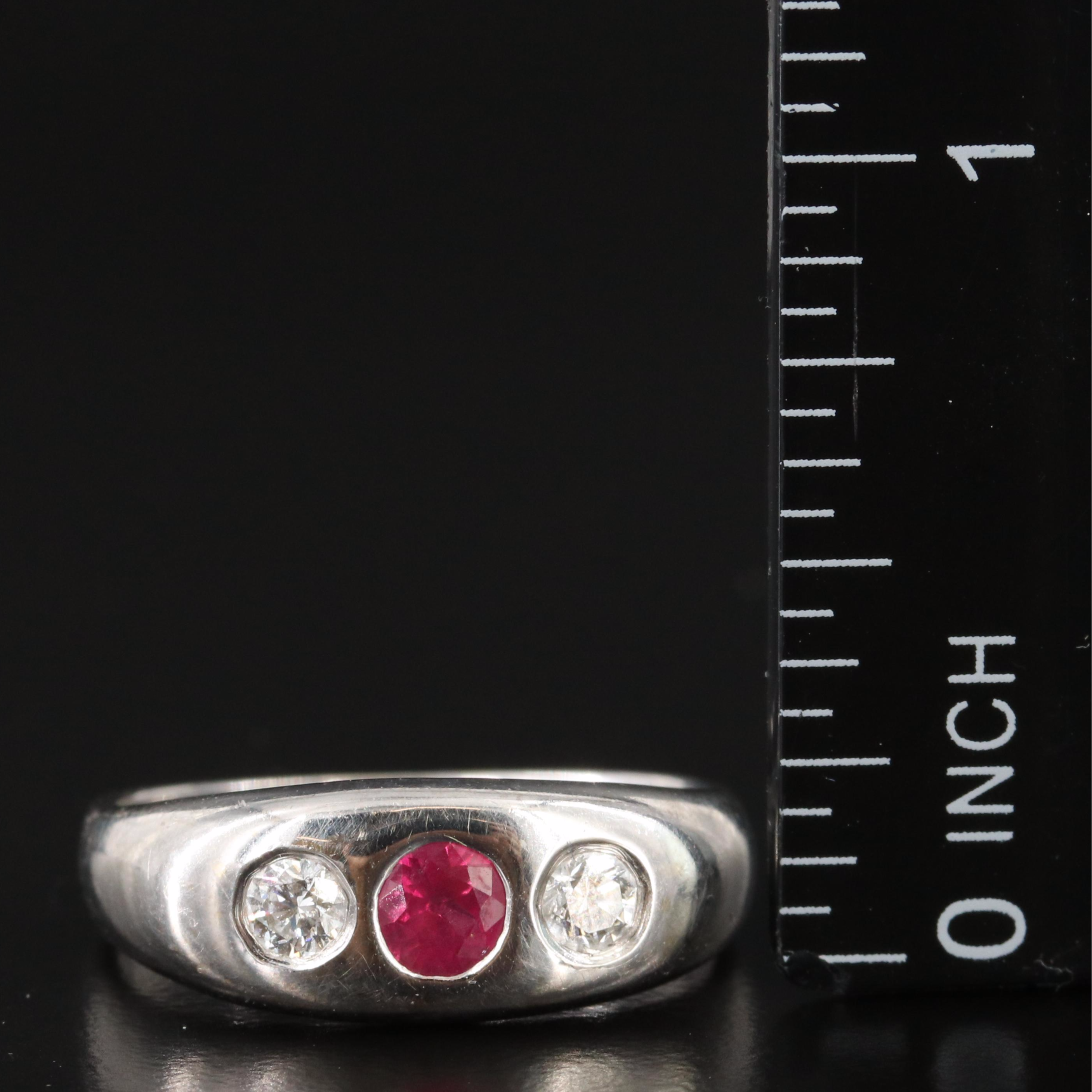 14K Ruby and Diamond Ring