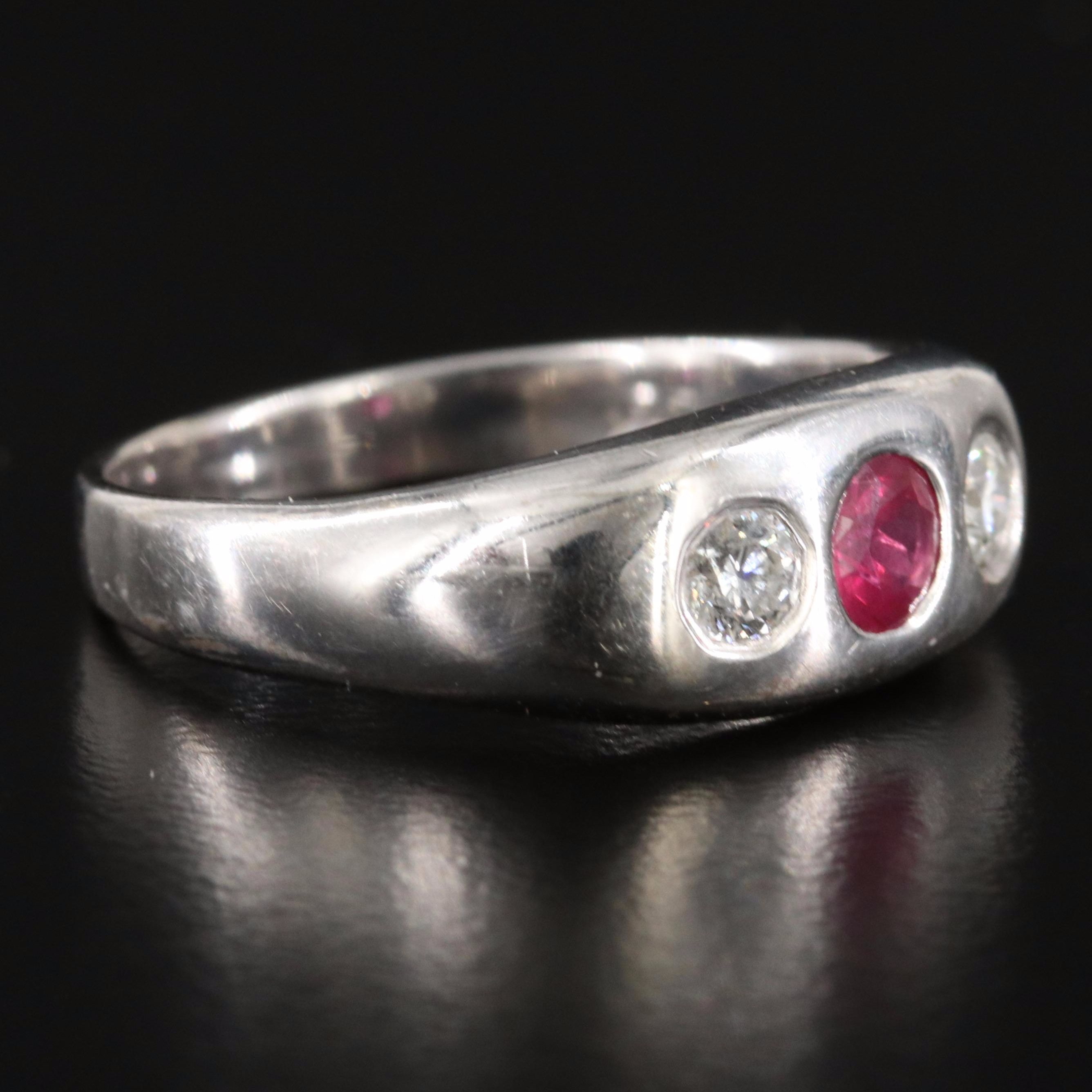 14K Ruby and Diamond Ring