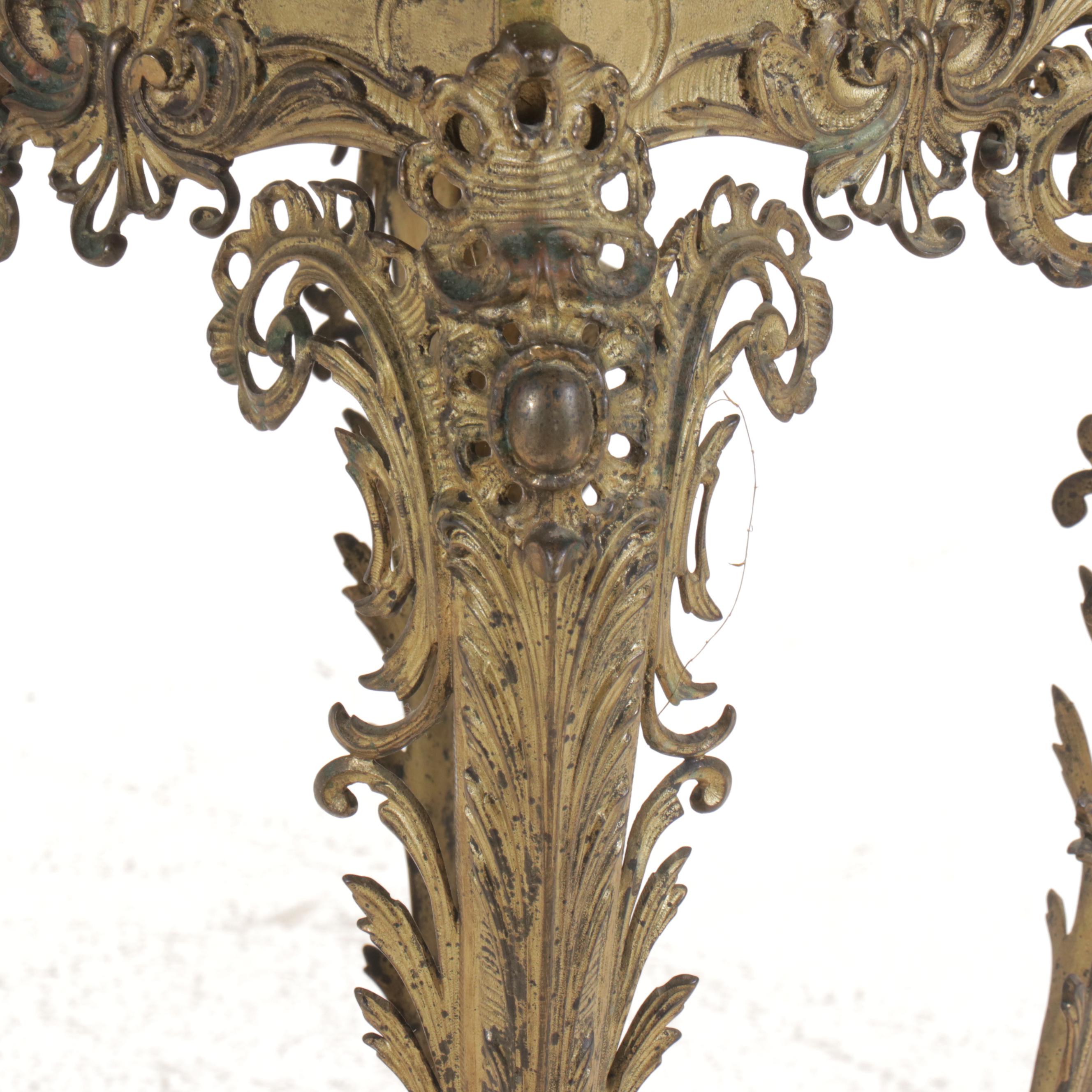 Louis XV Style Gilt Stand with Marble Top