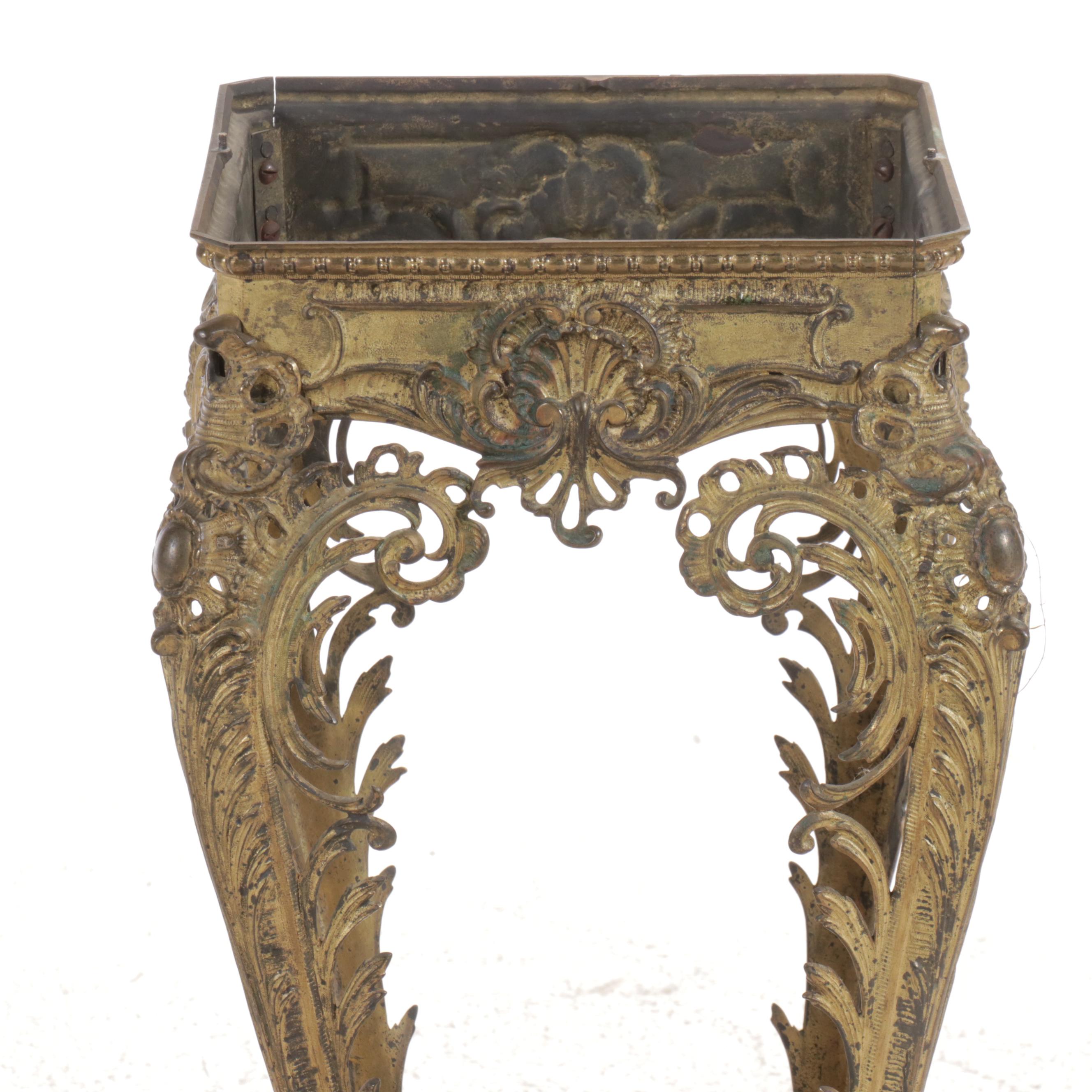 Louis XV Style Gilt Stand with Marble Top