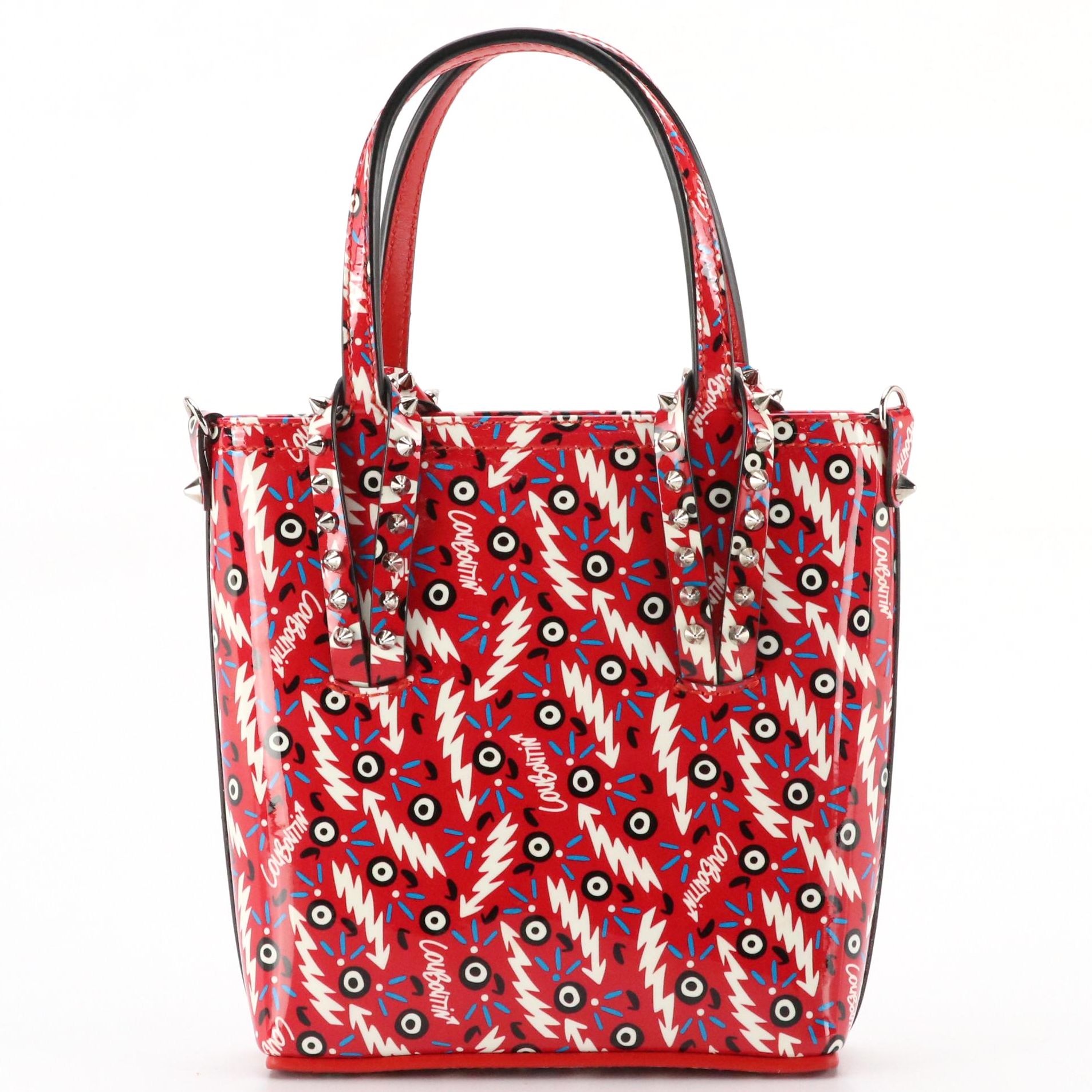 Christian Louboutin Mini Cabata Tote in Ginzana Print Patent Leather