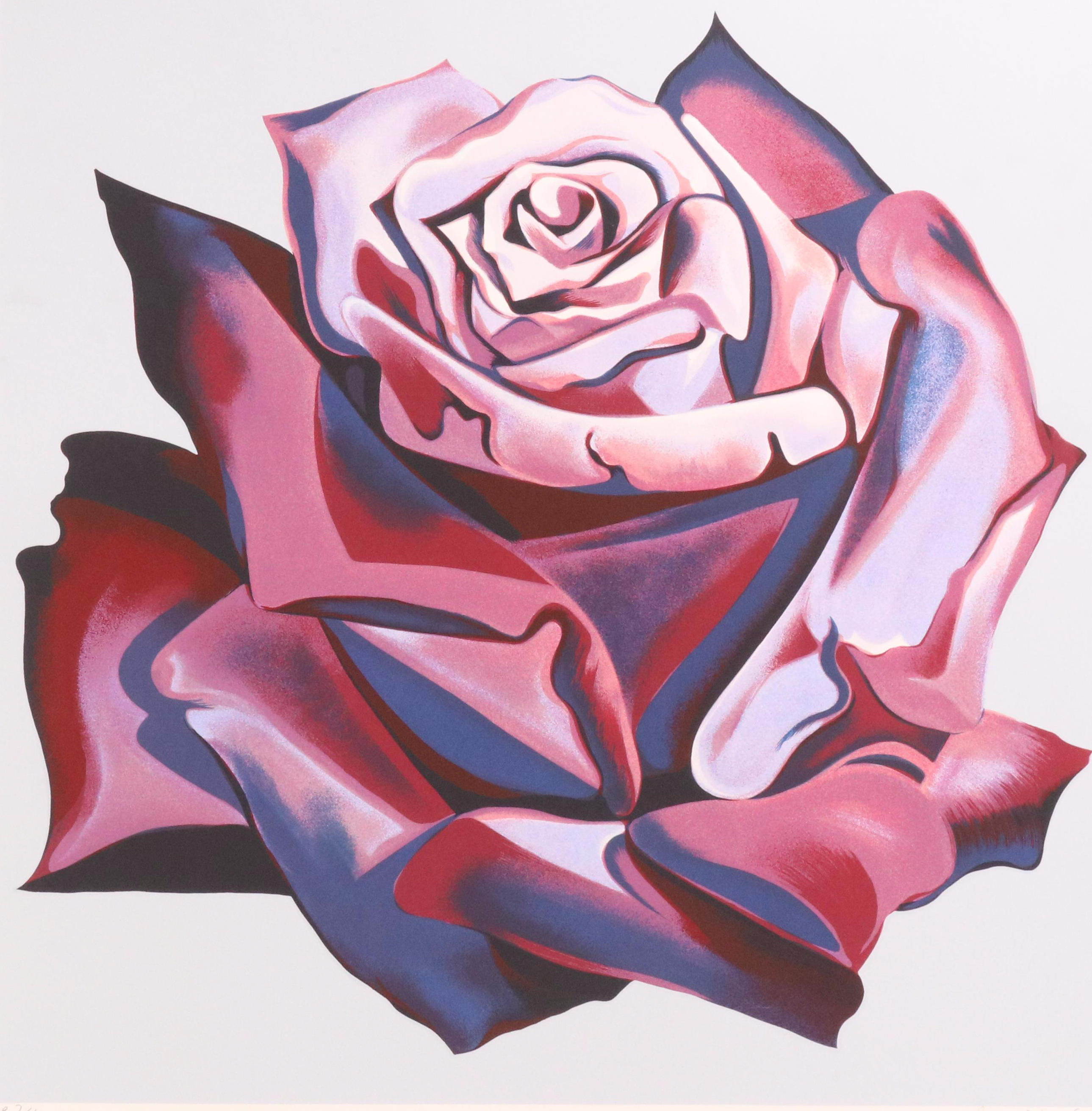 Lowell Blair Nesbitt Serigraph "Red Rose," 1980