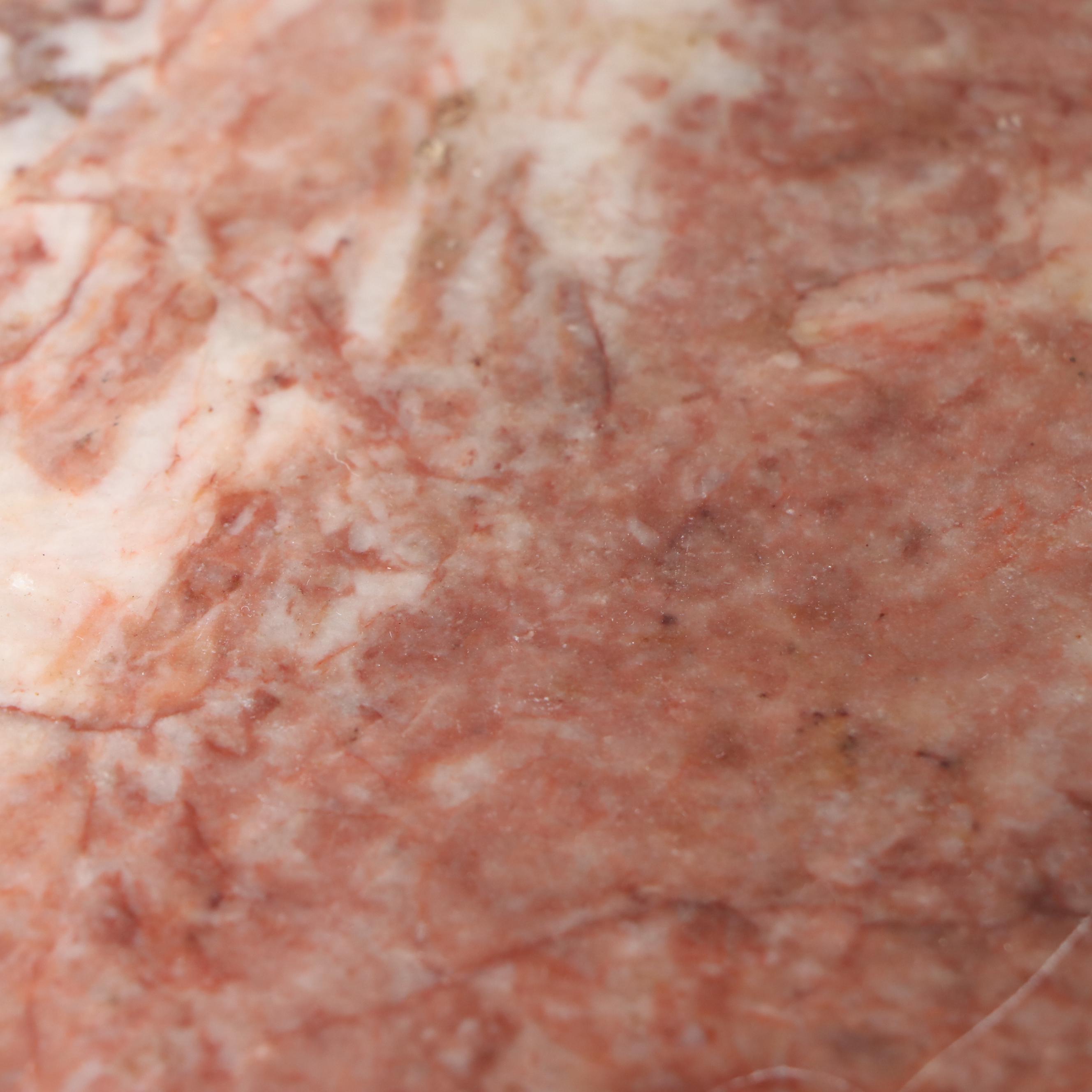 Chinese Carved Rosewood and Marble Plant Stand, 20th Century