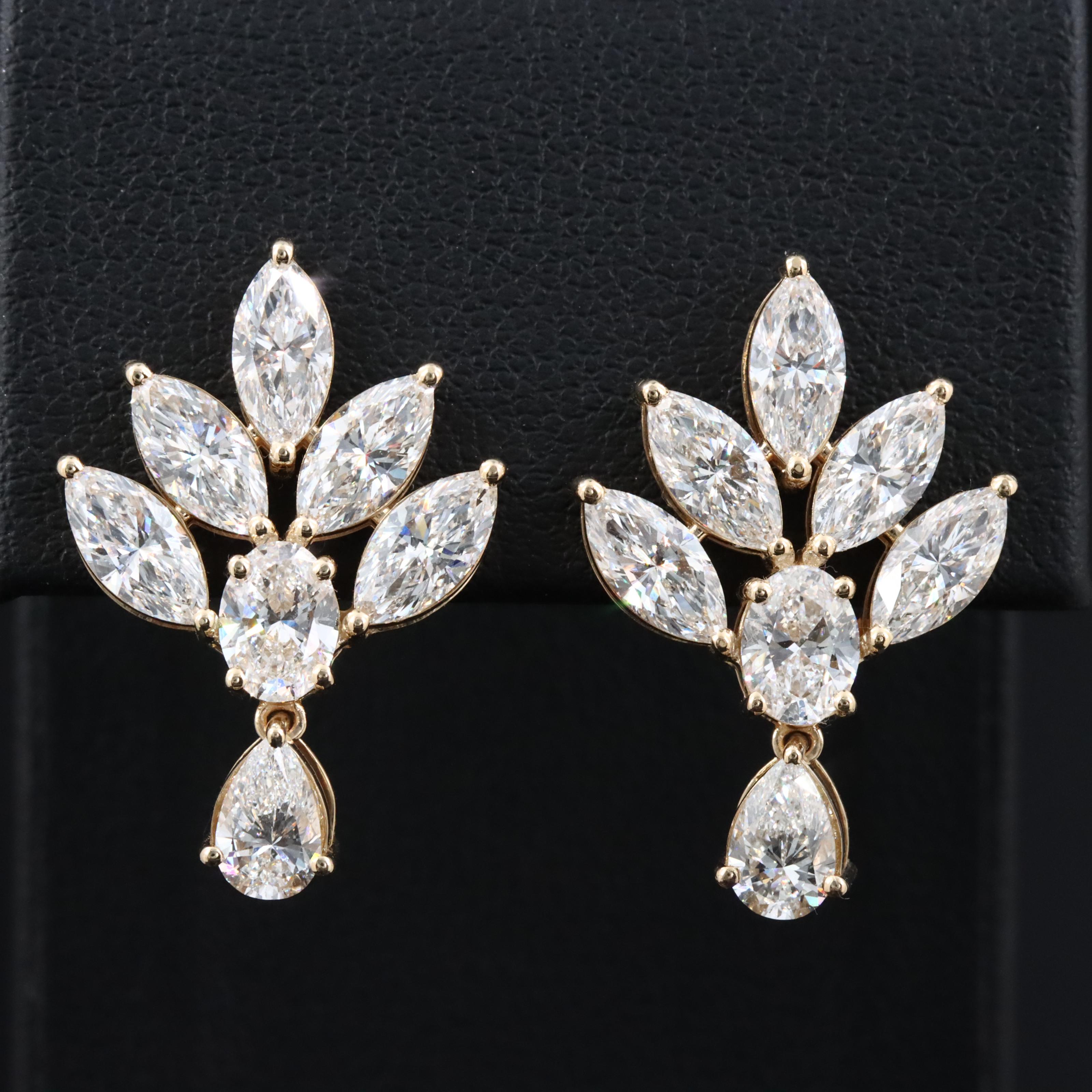 14K 5.65 CTW Lab Grown Diamond Earrings
