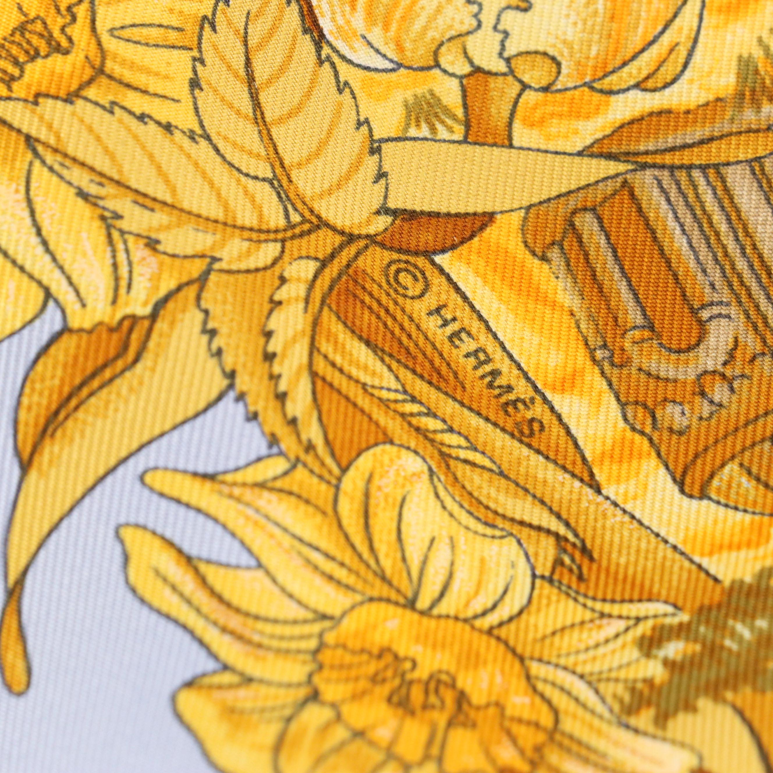 Hermès "Au Pays de Cocagne" Scarf 90 in Silk Twill