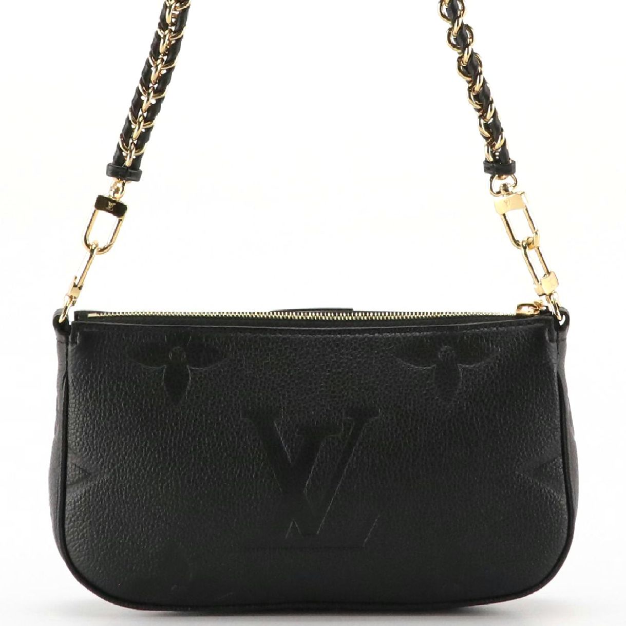 Louis Vuitton Pochette Accessoires in Black Monogram Empreinte Giant Leather