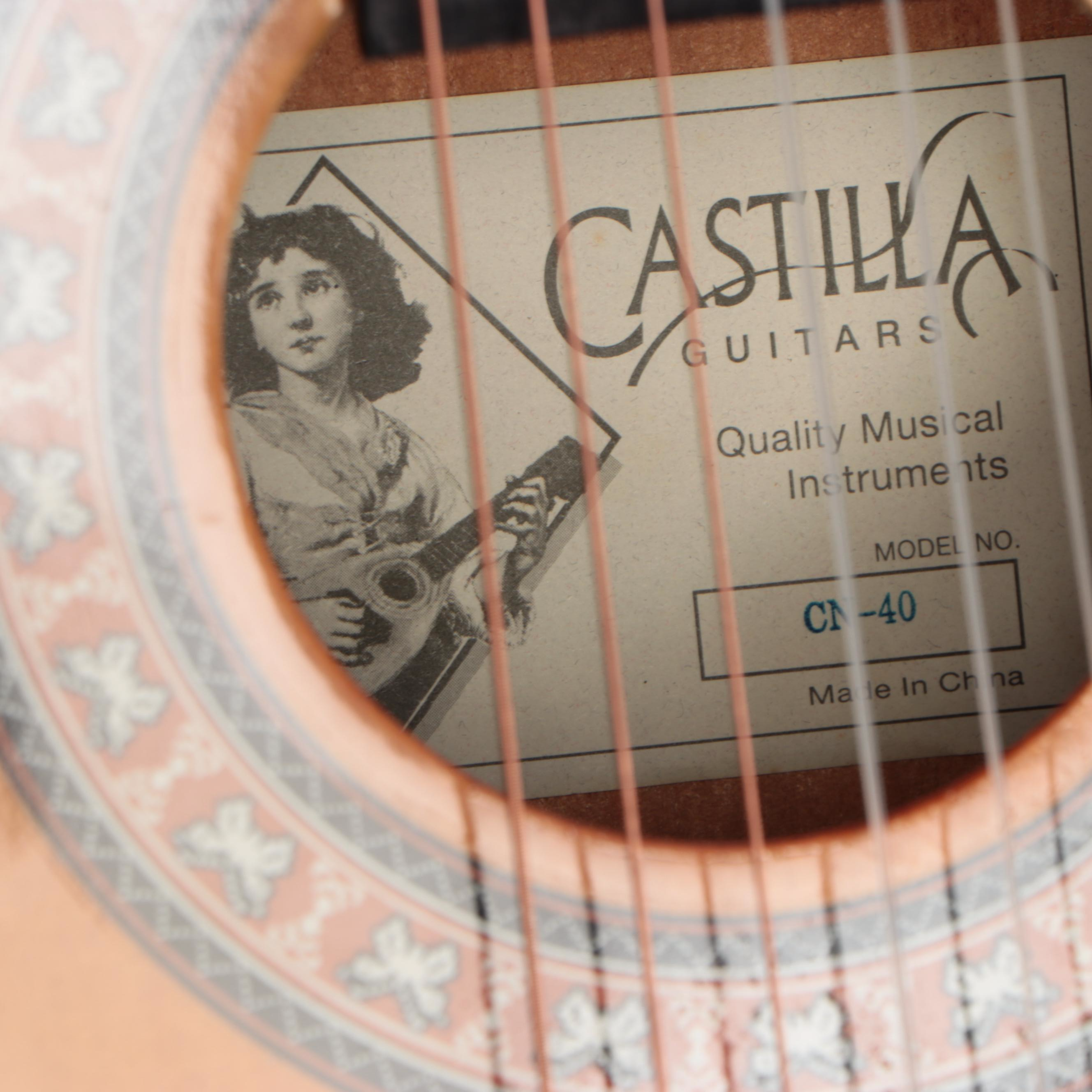 Castilla Classical Acoustic Guitar with Hardside Travel Case