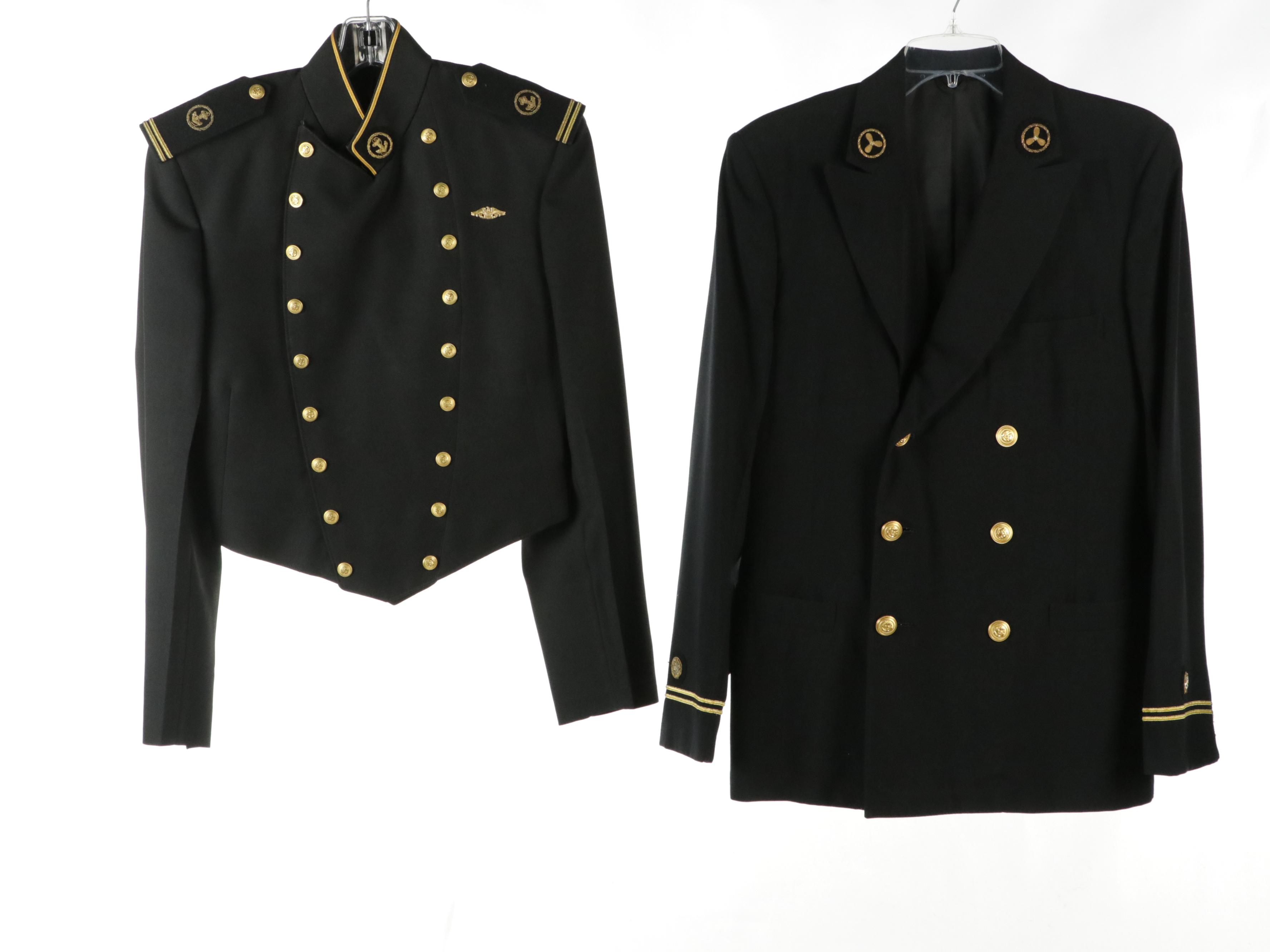 U.S. Navy and U.S. Merchant Marine Academy Service and Service Dress Uniforms
