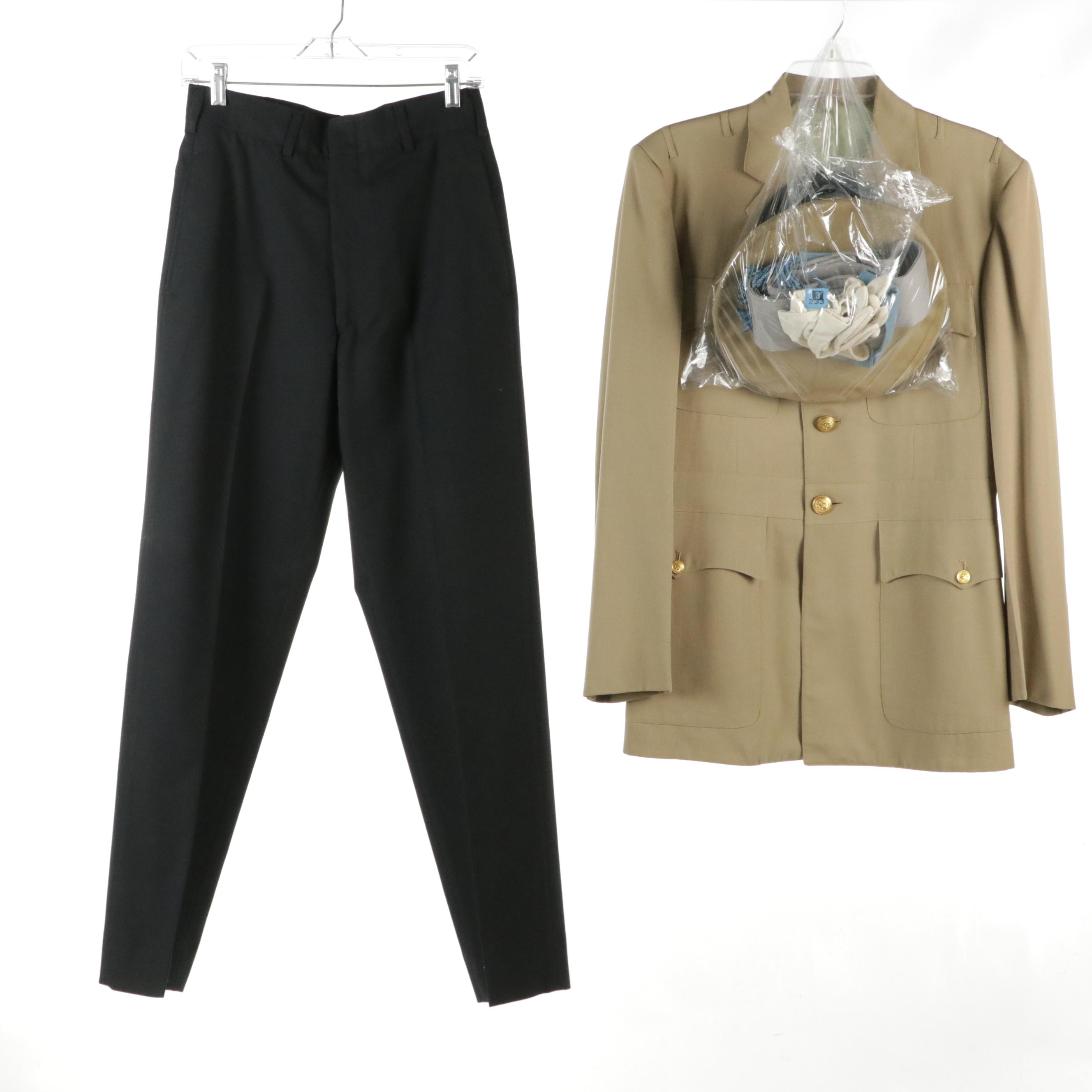 U.S. Navy and U.S. Merchant Marine Academy Service and Service Dress Uniforms