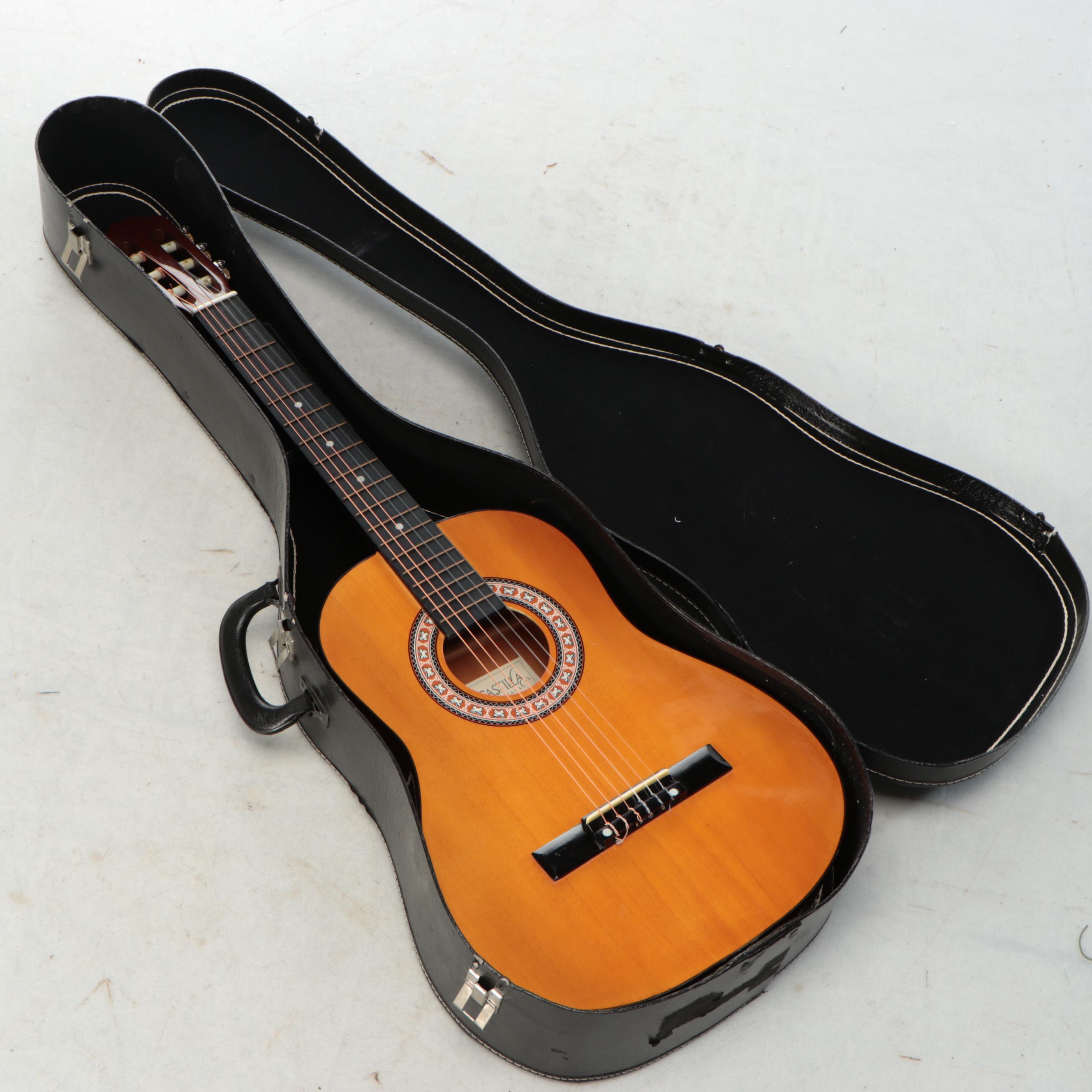 Castilla Classical Acoustic Guitar with Hardside Travel Case