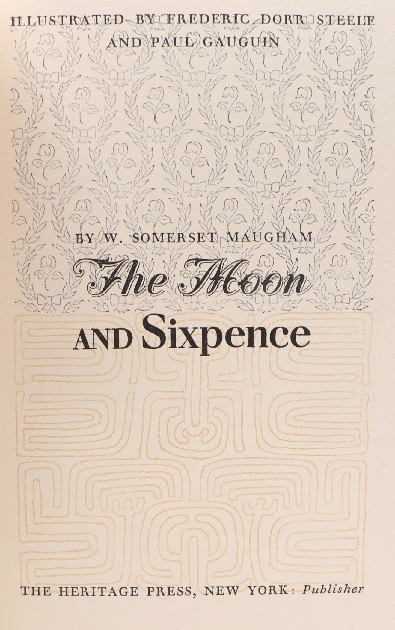 Heritage Press "The Moon and Sixpence" by W. Somerset Maugham and More Books