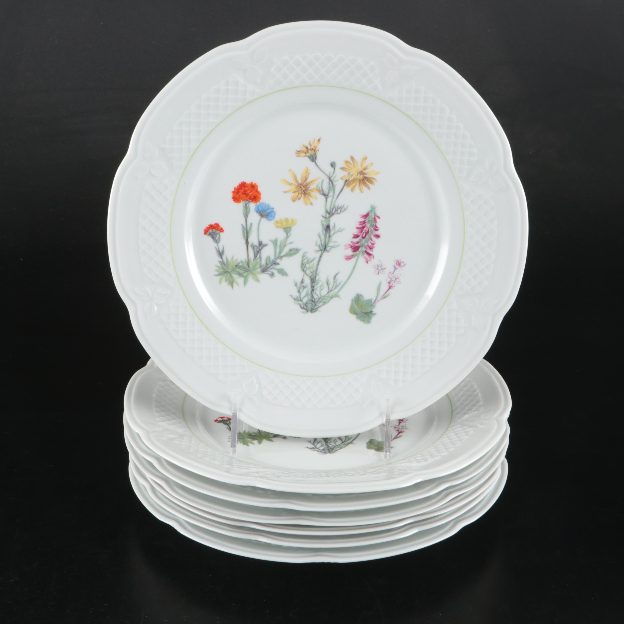 Louis Lourioux "Wildflower" Porcelain Dinnerware, 1990-2002