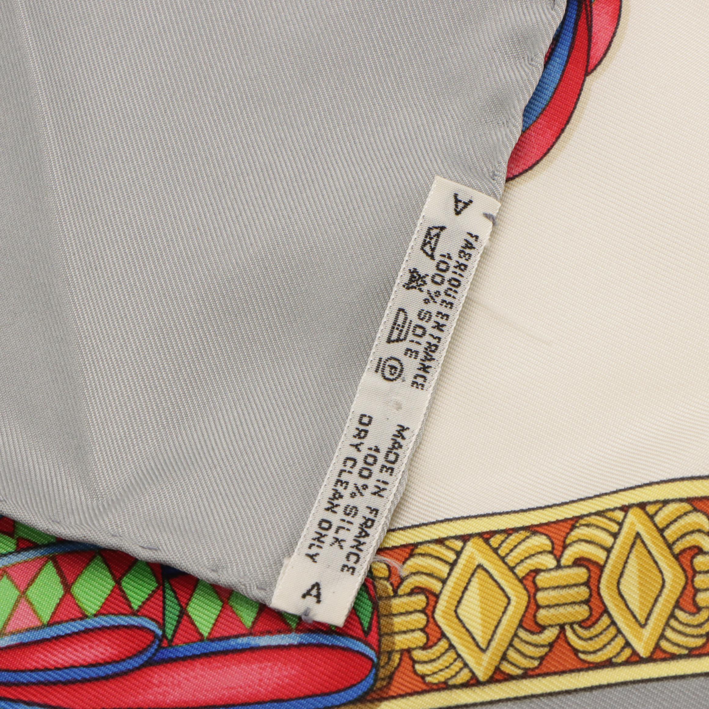 Hermès "Les Rubans du Cheval" Scarf 90 in Silk Twill