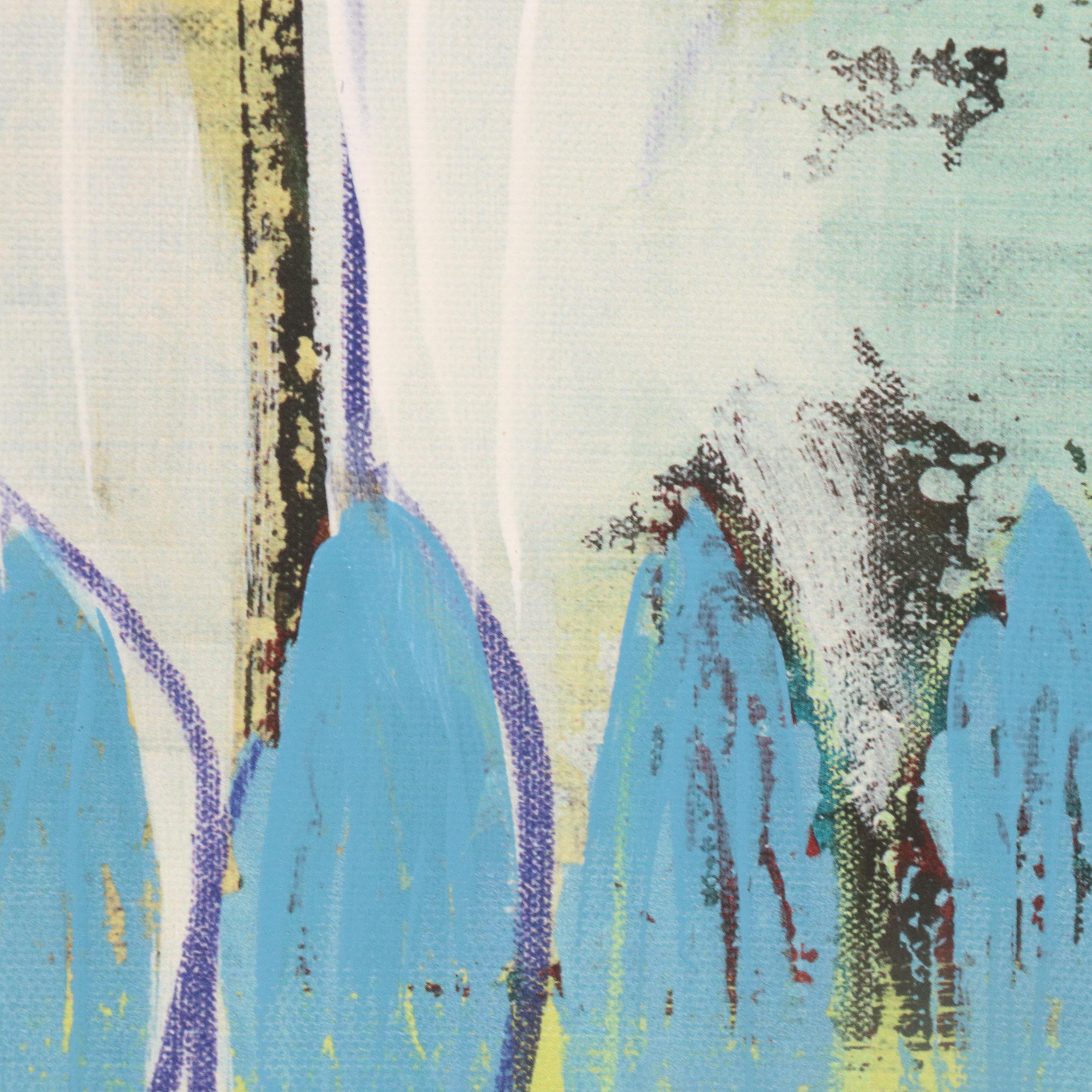 Embellished Giclée After Leila "Trees," 21st Century