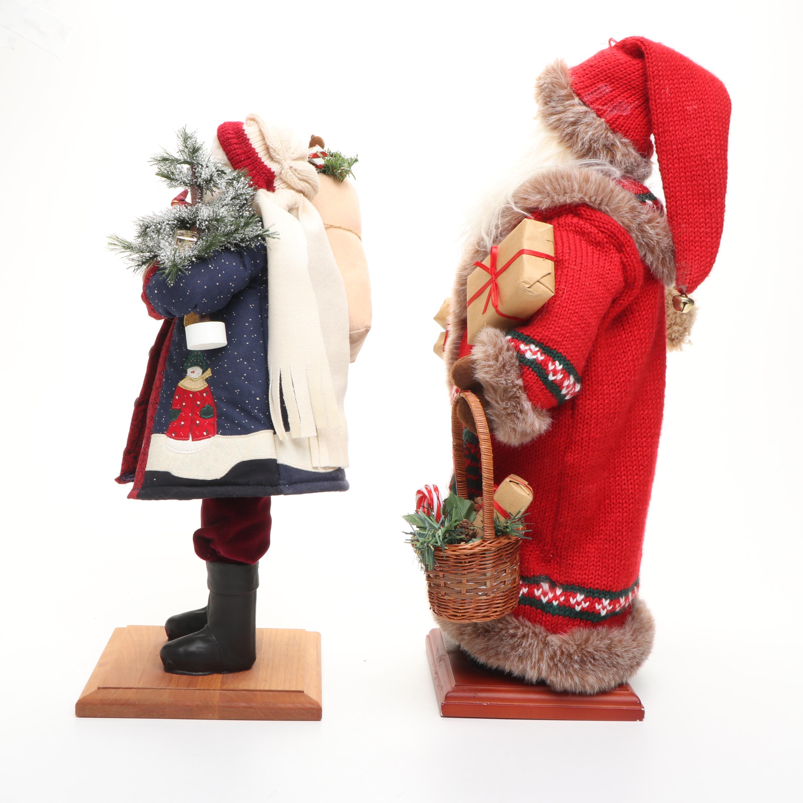 Vintage Lynn Haney and Other Santa Claus Figurines