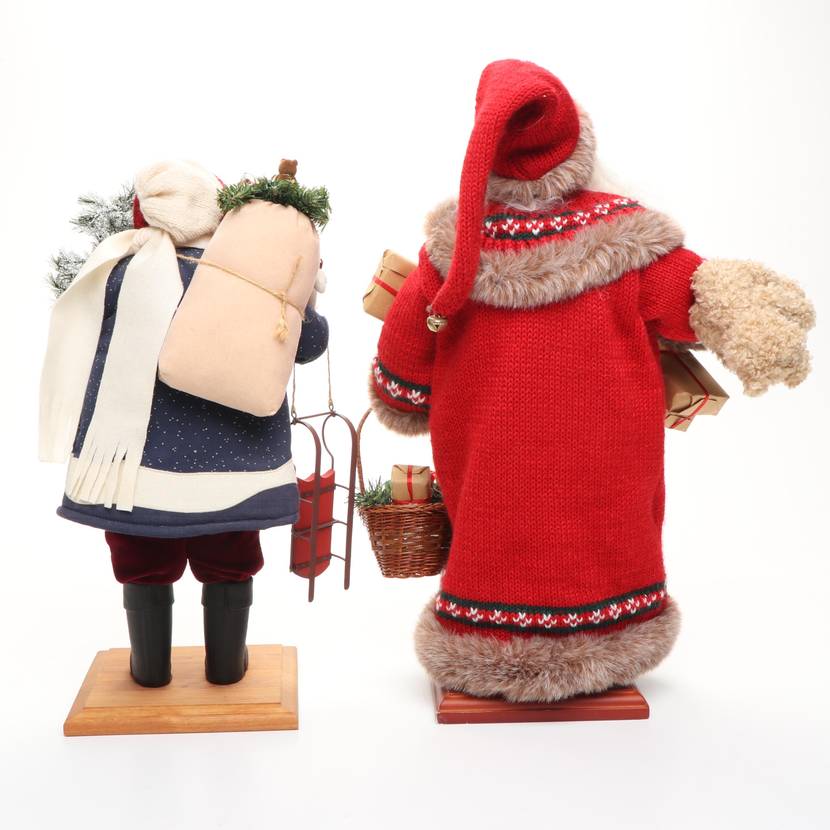 Vintage Lynn Haney and Other Santa Claus Figurines