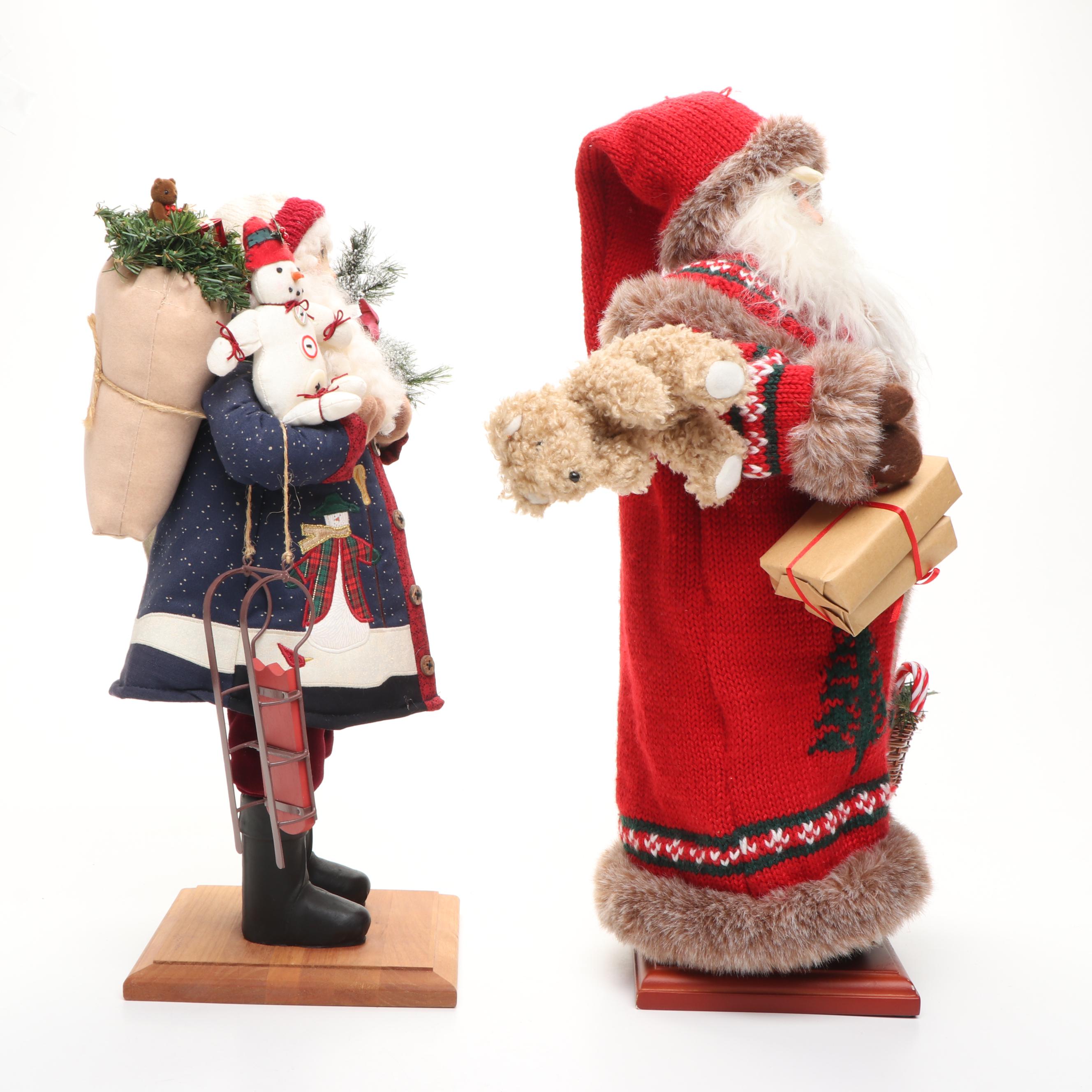 Vintage Lynn Haney and Other Santa Claus Figurines