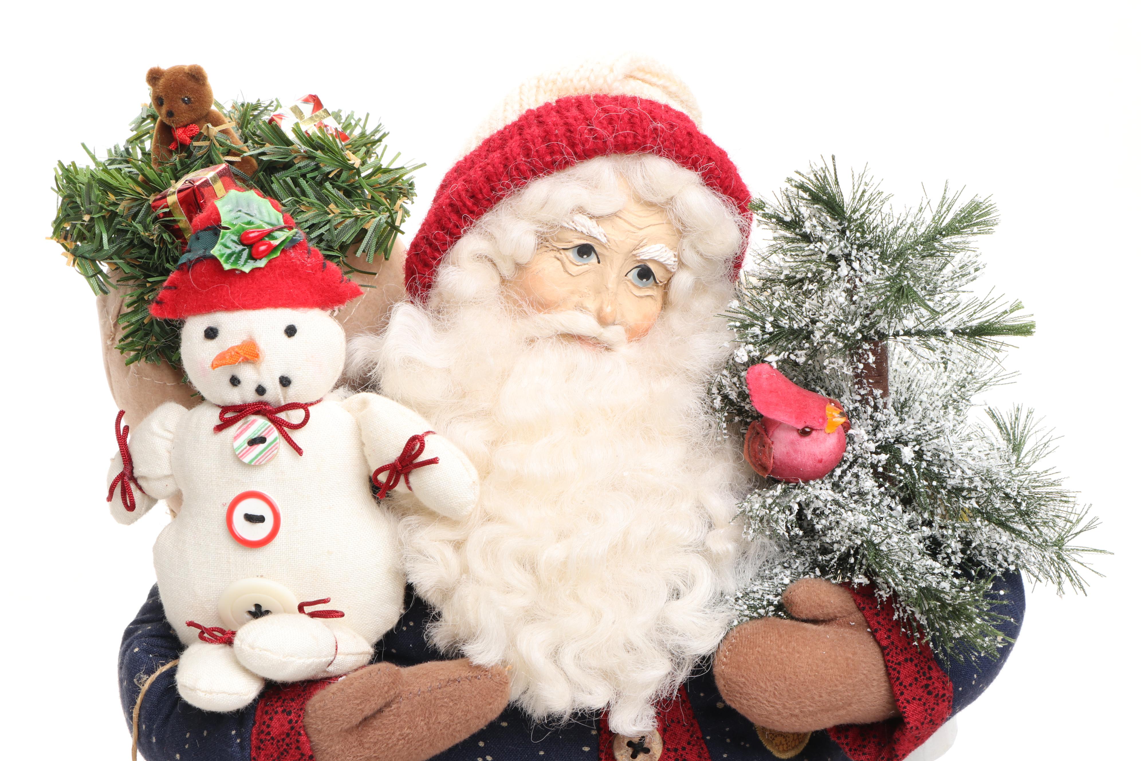 Vintage Lynn Haney and Other Santa Claus Figurines