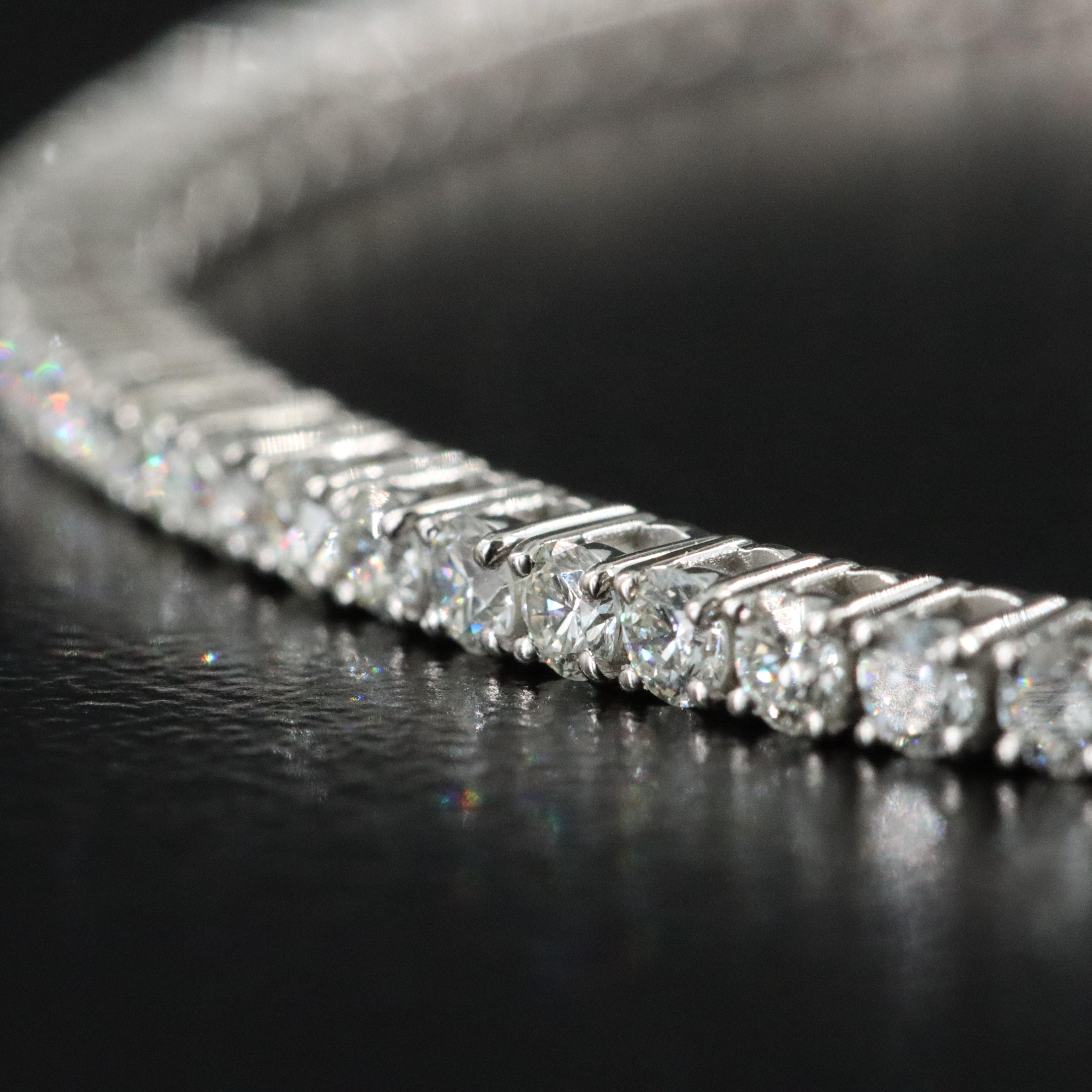 Platinum 2.90 CTW Diamond Line Bracelet