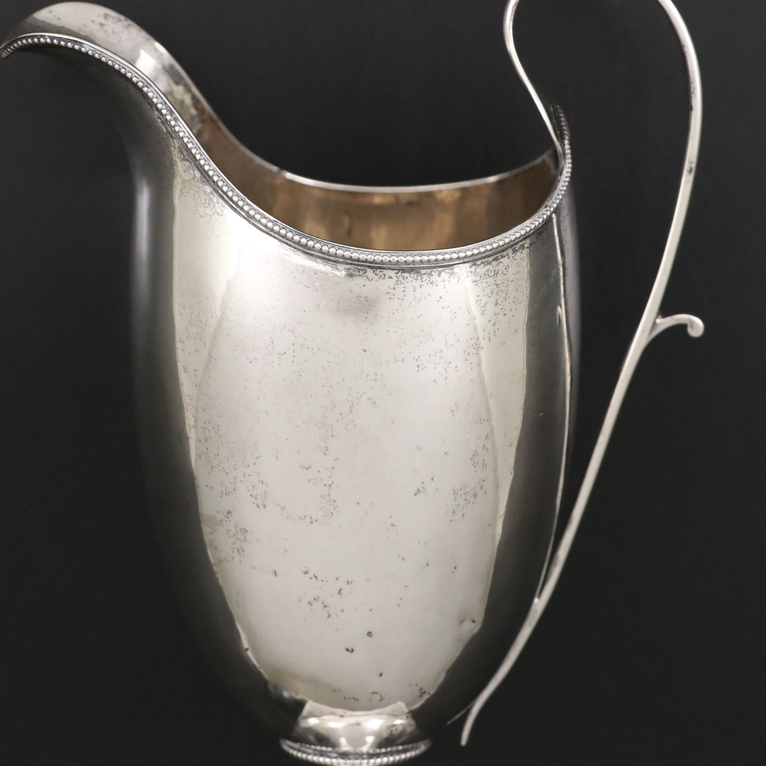 William Ball Early American Coin Silver Creamer, Late 18th/Early 19th Century