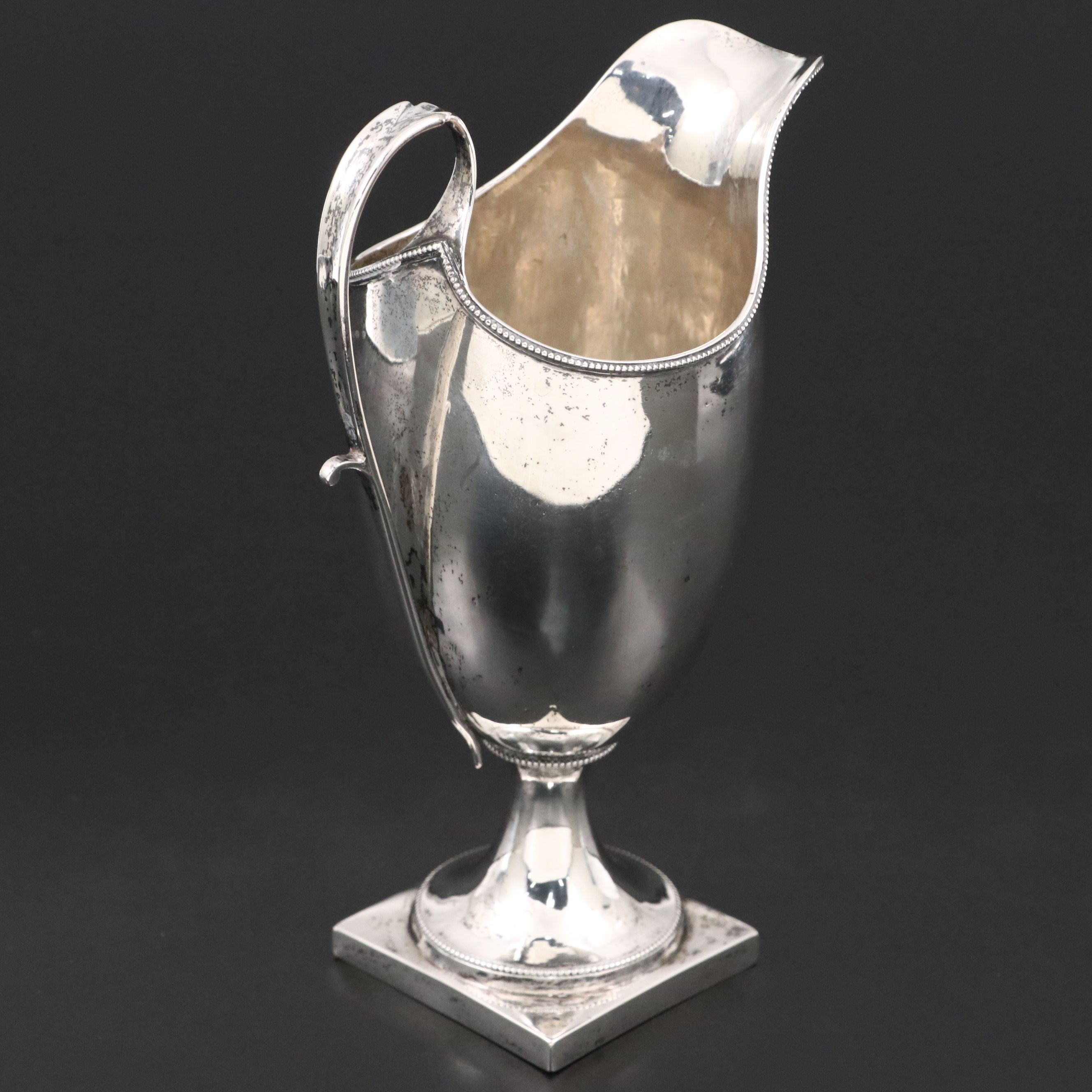 William Ball Early American Coin Silver Creamer, Late 18th/Early 19th Century